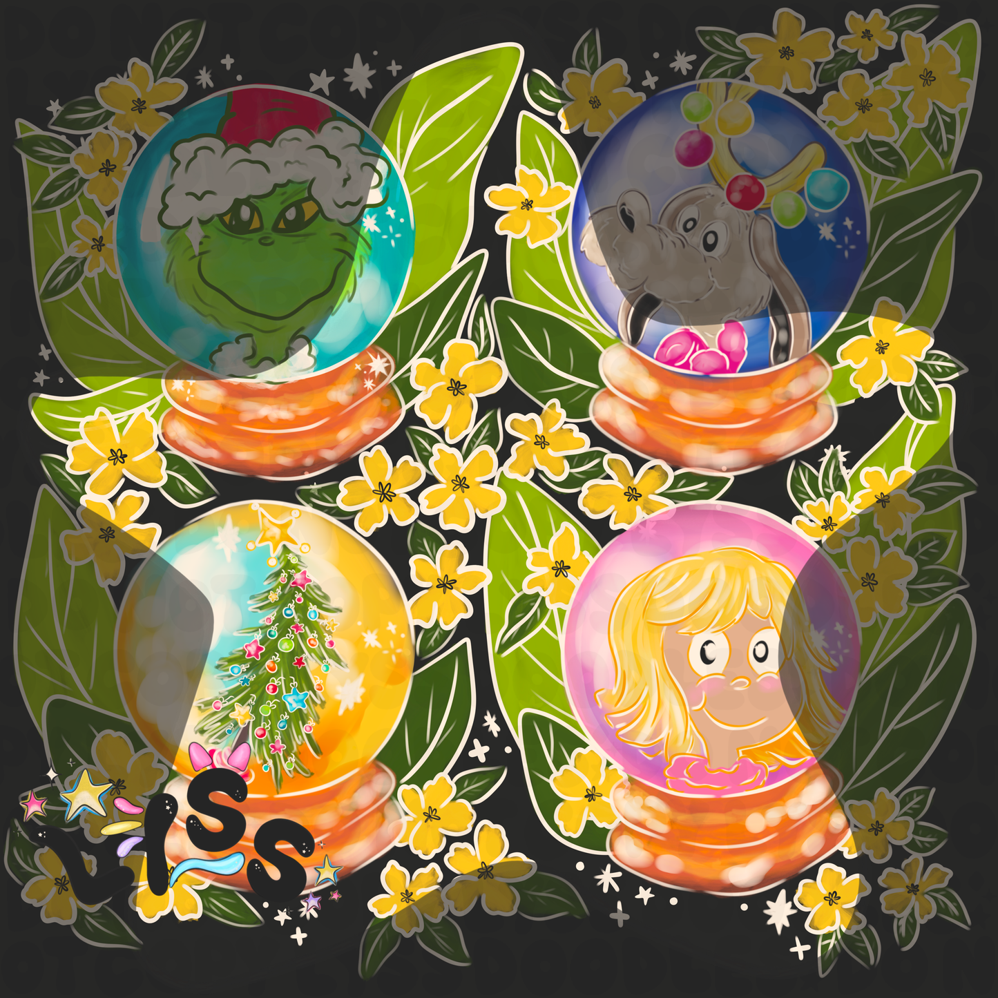 2023 - Lyss Doodles - PNG FIles - The Ville Floral - 23LD007