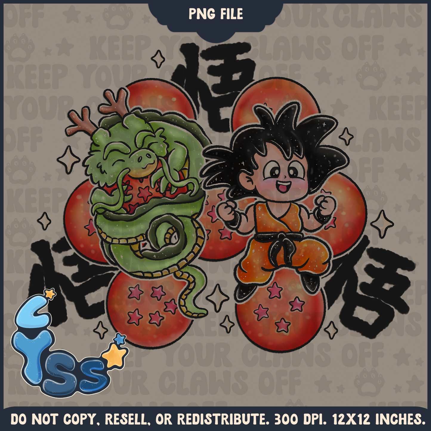 2025 - Lyss Doodles - PNG Files - Colour Collab - Dragon Star - 25LD006