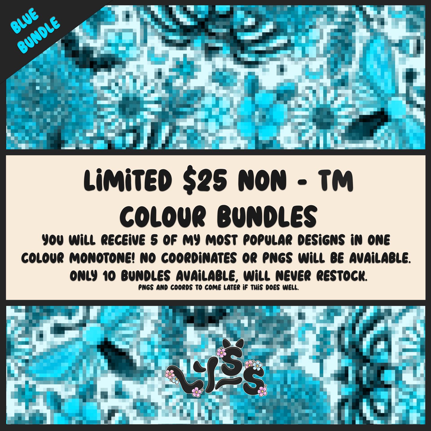 2025 - Lyss Doodles - Seamless - Monotone Bundles - Non TM