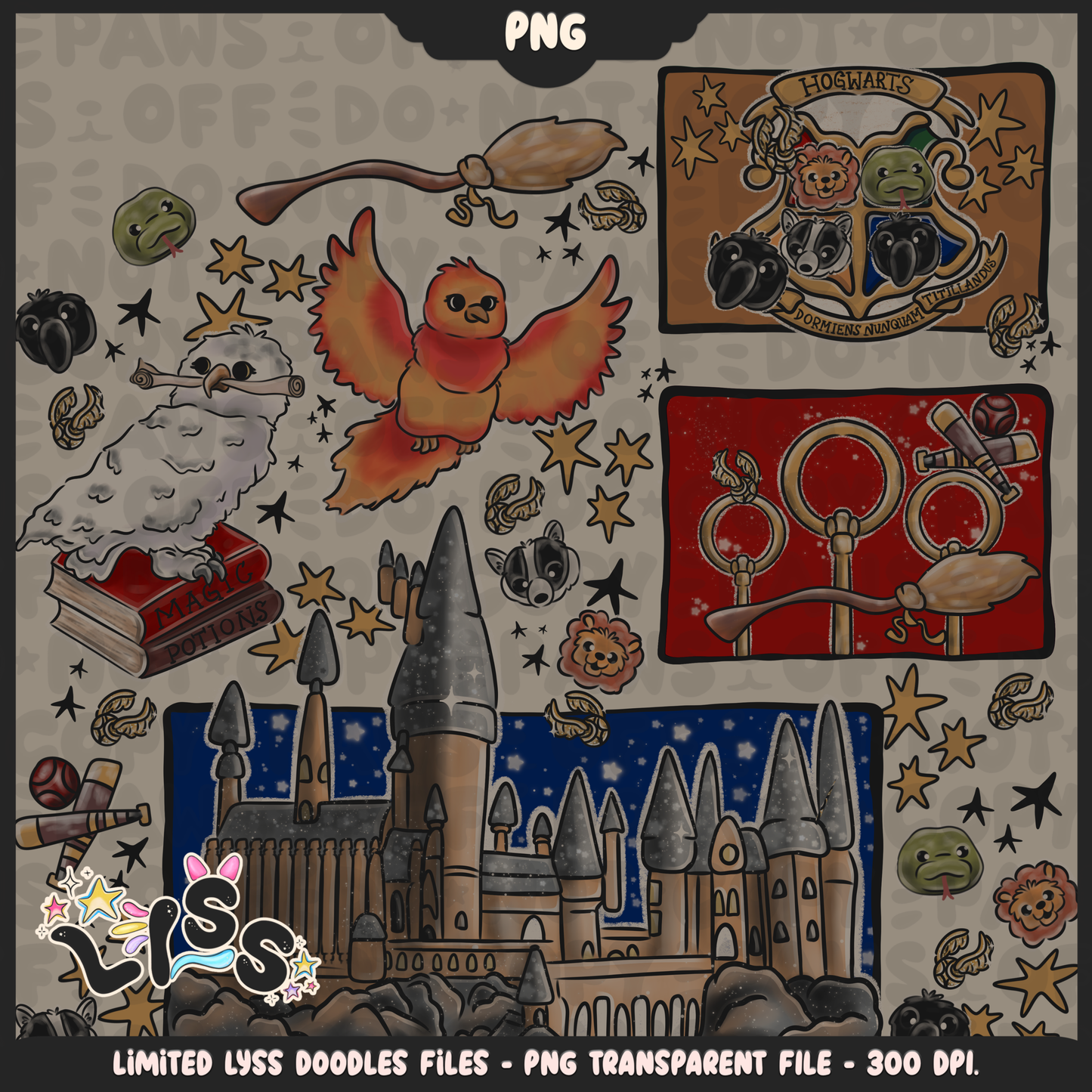 2023 - Lyss Doodles - PNG - Magical World - Castle - 23LD026