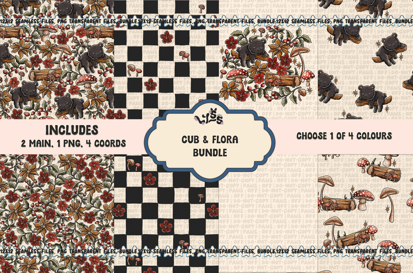 2025 - Lyss Doodles - Bundles - Cub & Flora - 25LD048