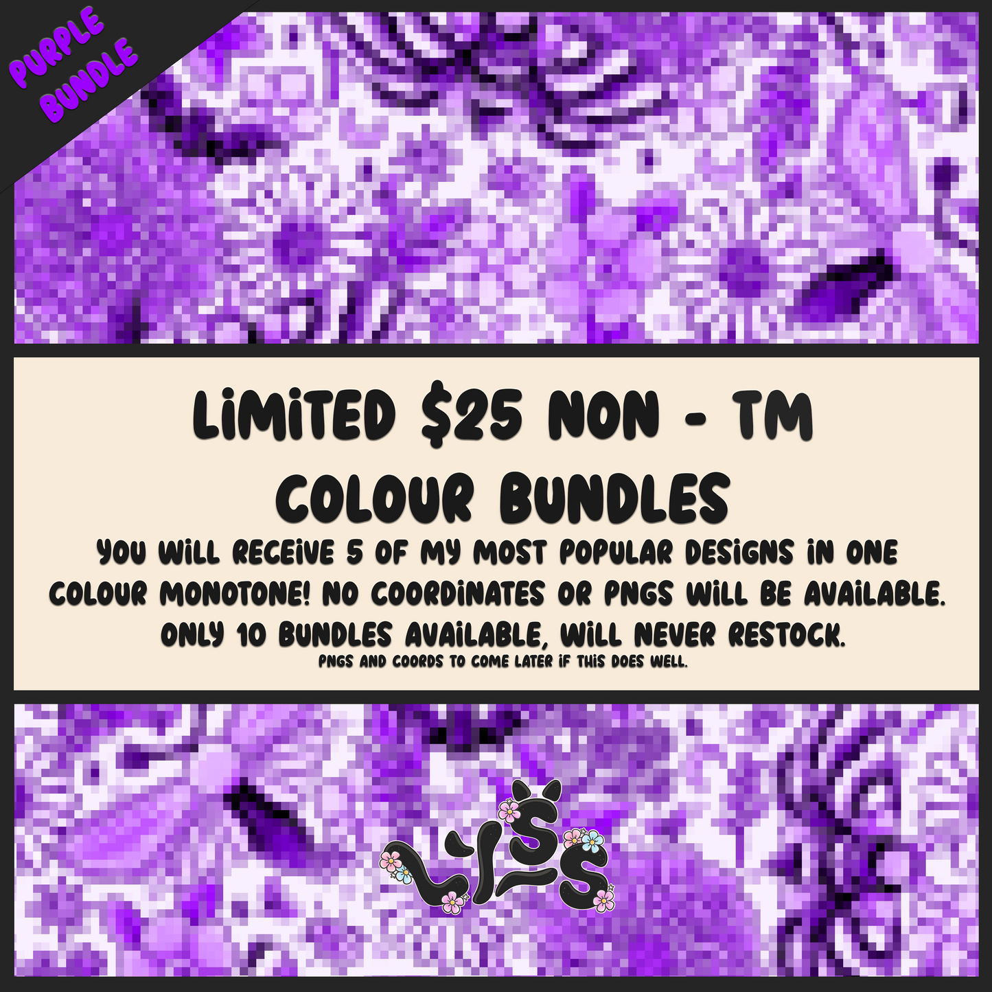 2025 - Lyss Doodles - Seamless - Monotone Bundles - Non TM