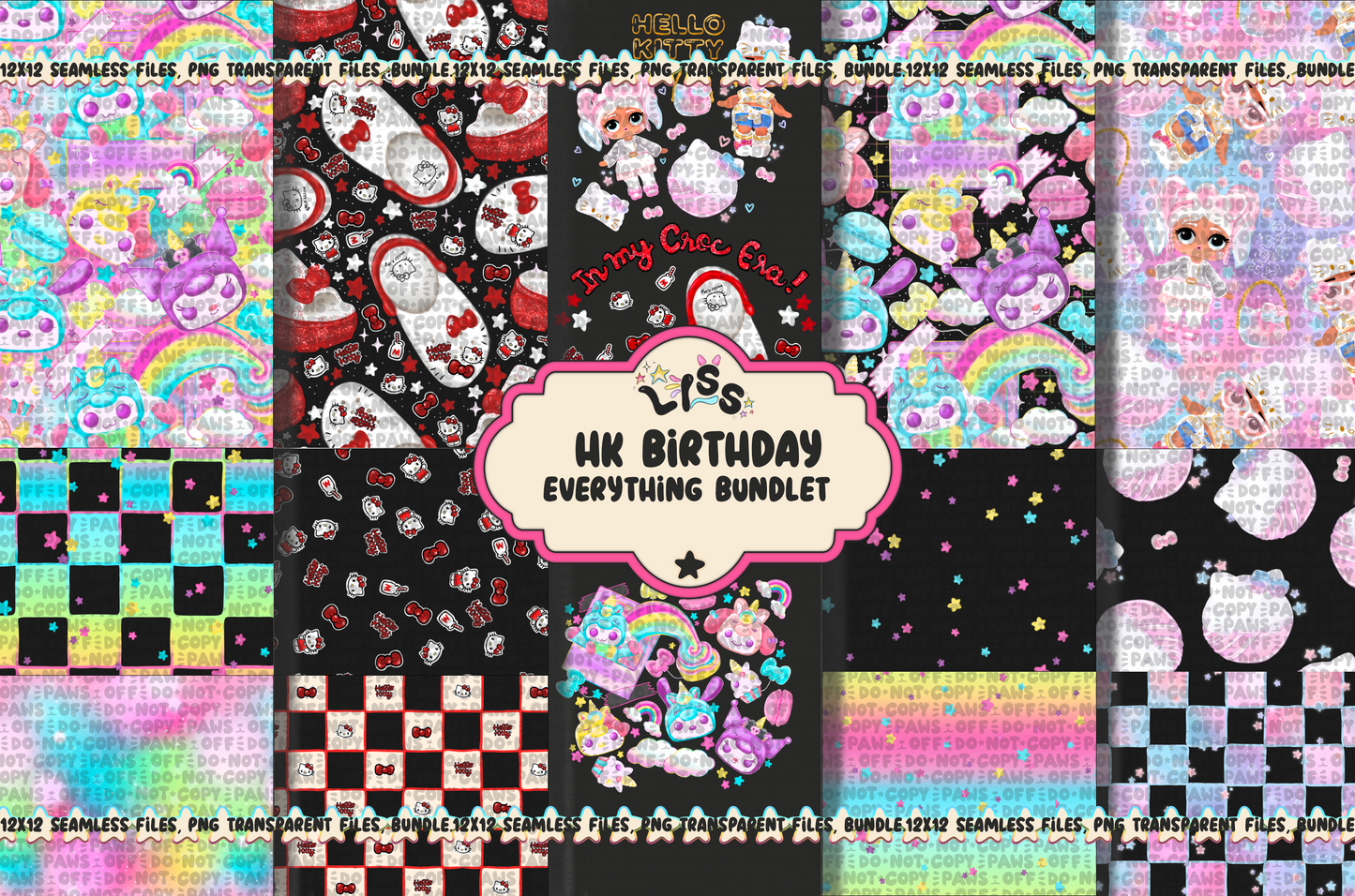 2024 - Lyss Doodles - Seamless - BUNDLES - HK Birthday