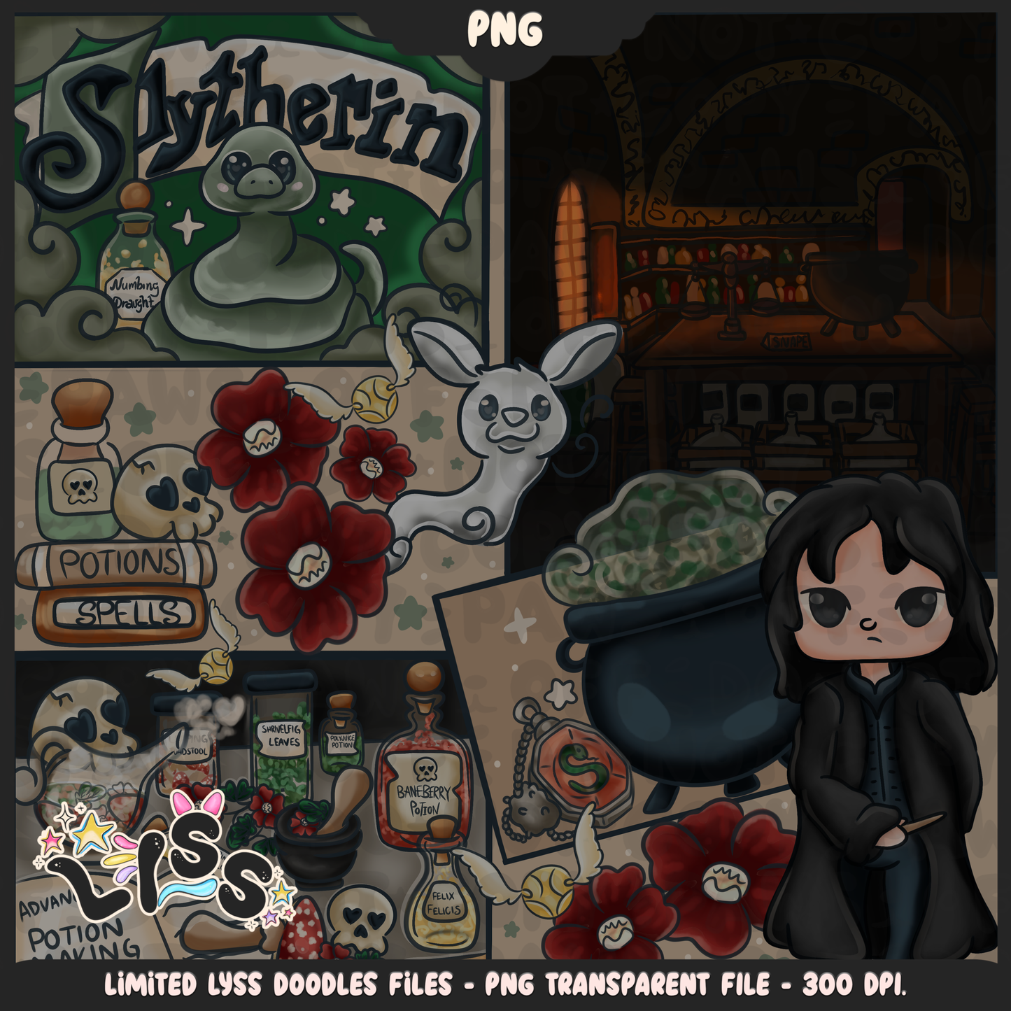 2024 - Lyss Doodles - PNG Files - HP Pride - Sylth - 24LD033