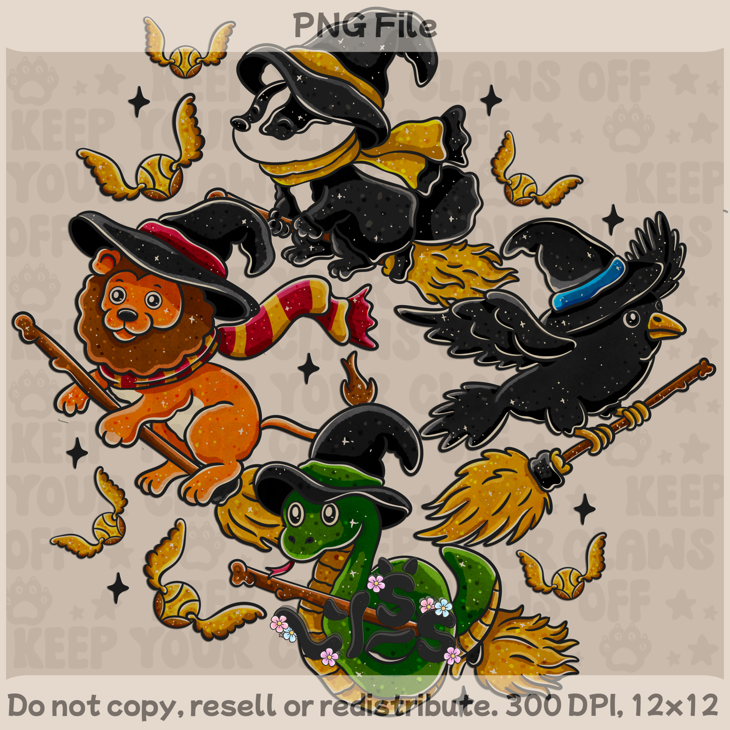 2025 - Lyss Doodles - PNG Files - HP Animals - 25LD039