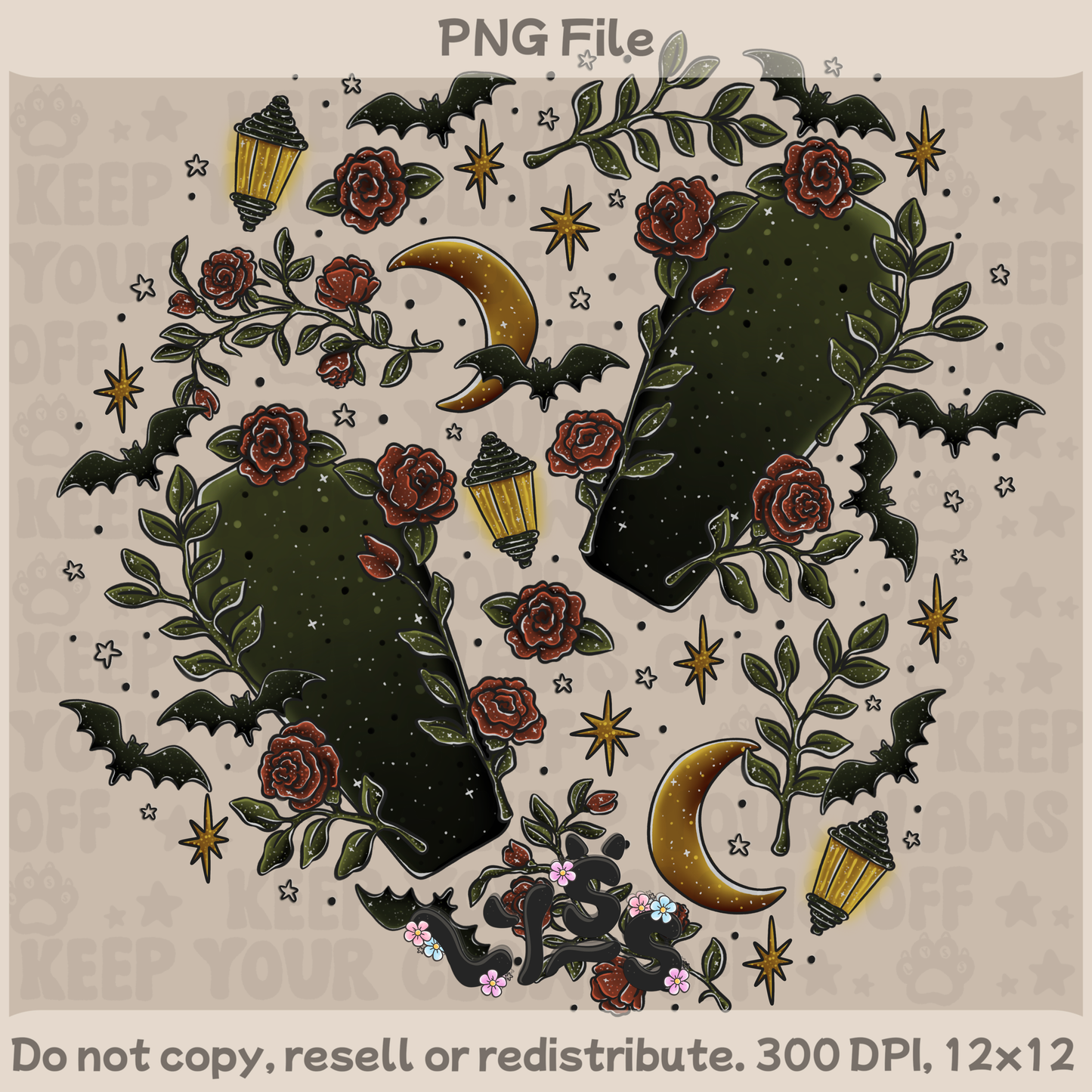 2025 - Lyss Doodles - PNG Files - Hextober Day 1 - 25LD067
