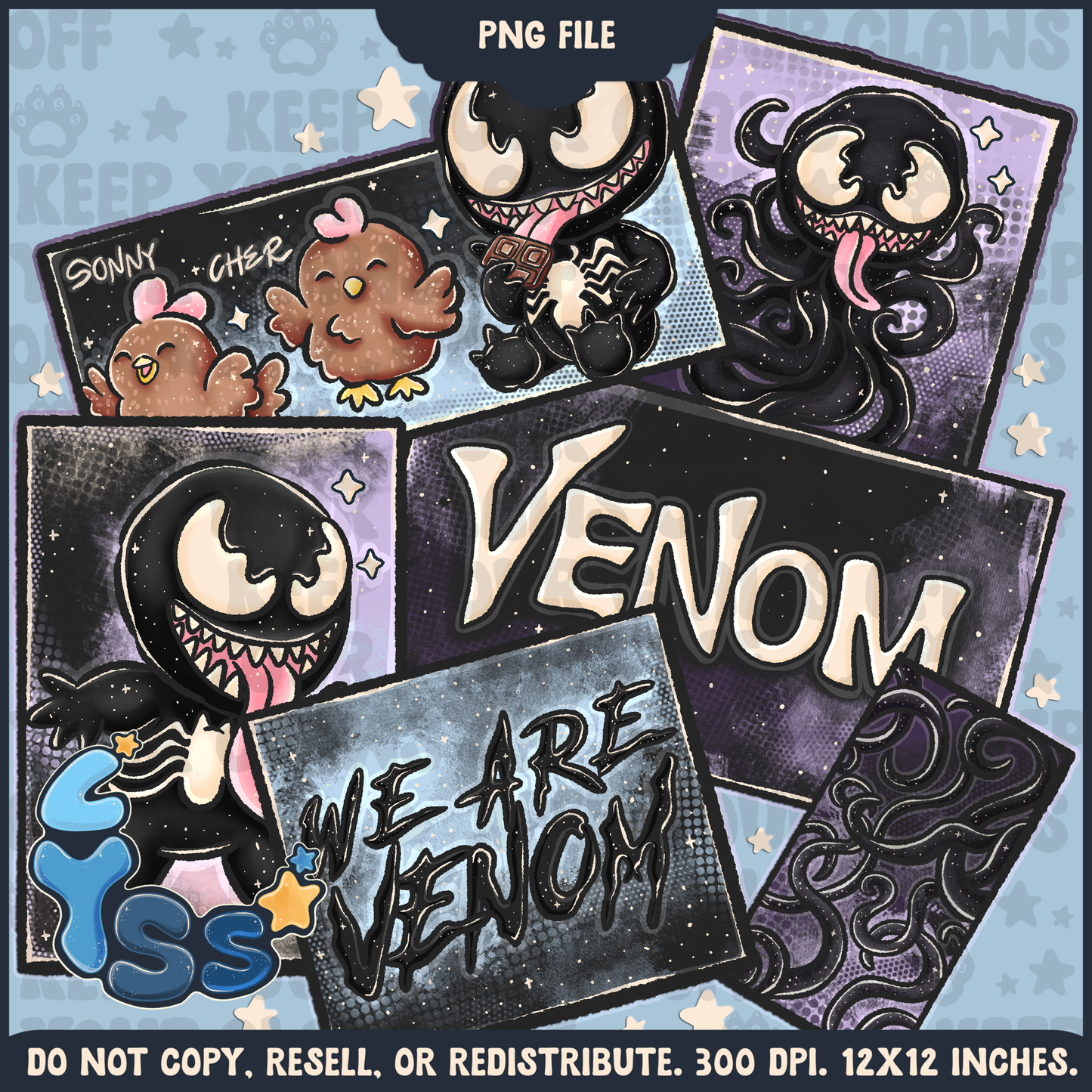 2024 - Lyss Doodles - PNG Files - Superhero Collection - Ink Alien - 24LD084