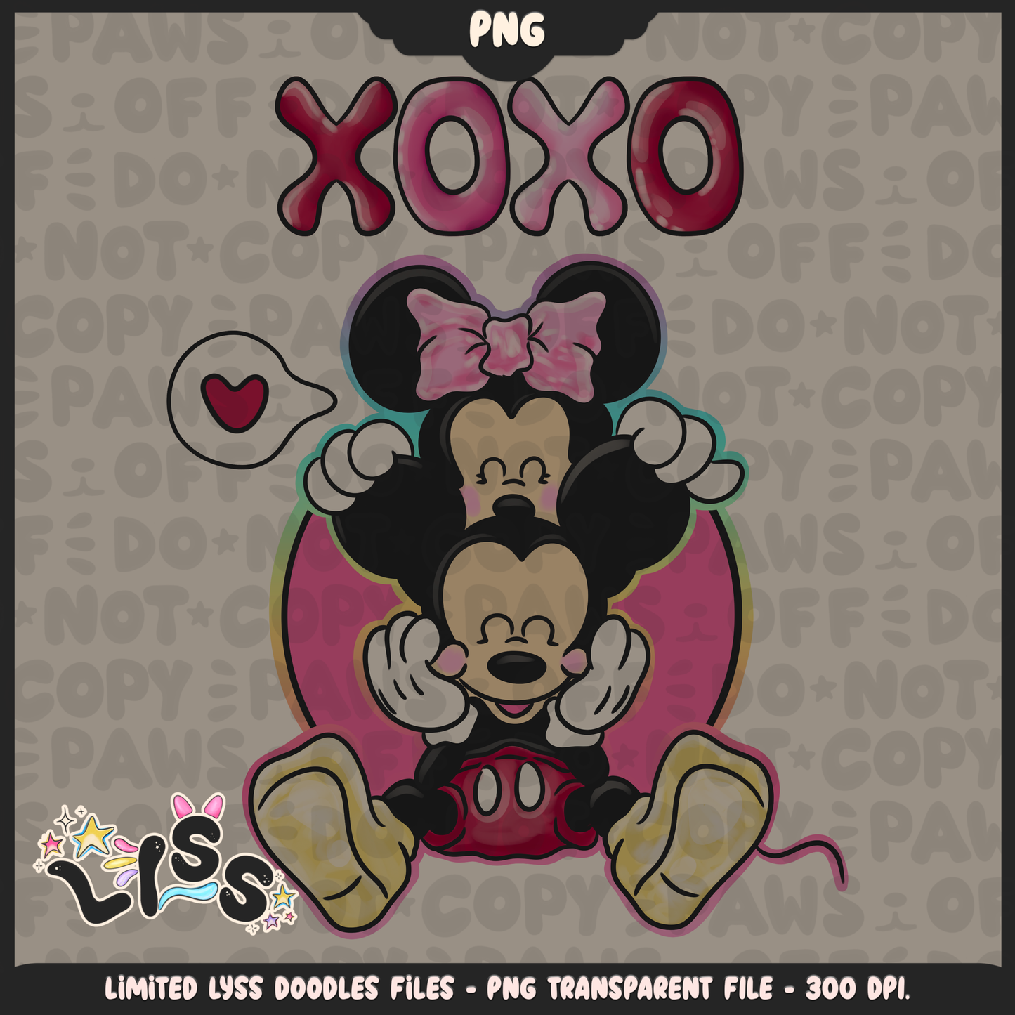 2023 - Lyss Doodles -  PNG Files - Lovers - 23LD018