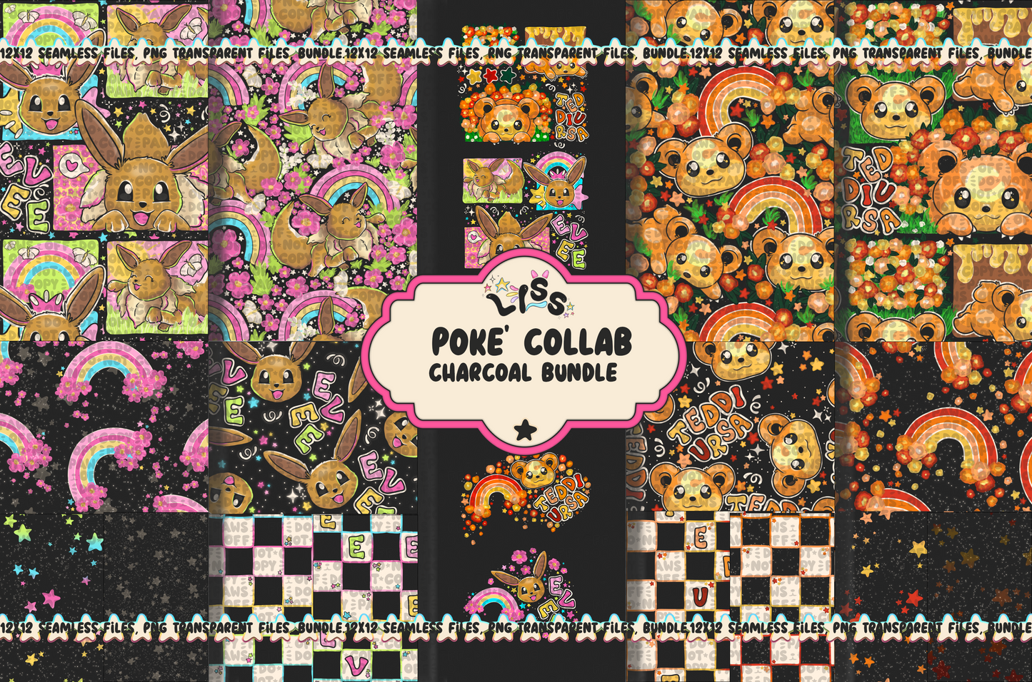 2023 - Lyss Doodles - BUNDLES - Poke Collab - 23LD023/23LD024