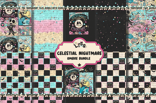 Lyss Doodles - Seamless - BUNDLES - Celestial Nightmare - 24LD036