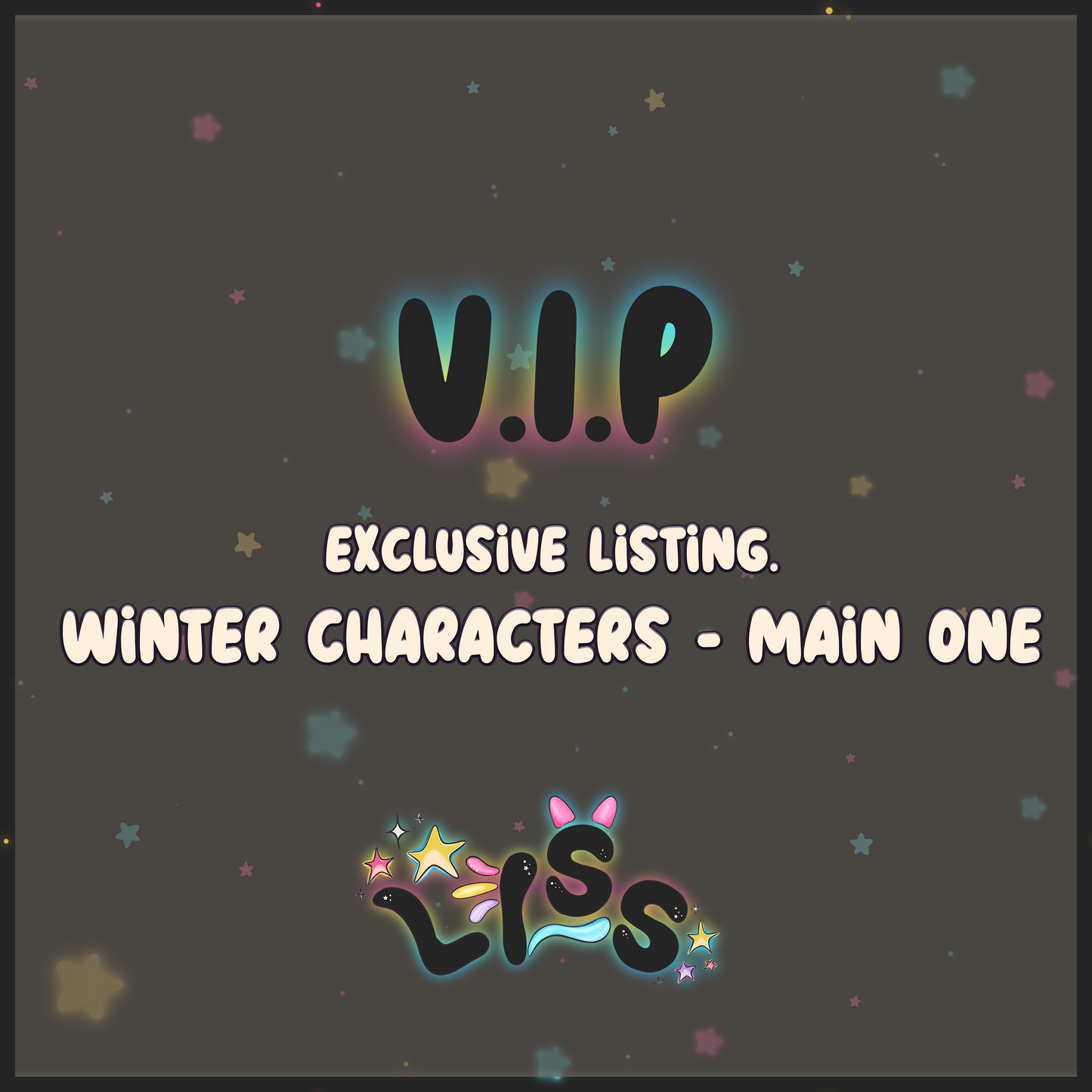 2023 - Lyss Doodles - Seamless - Mains - Winter Characters - 23LD008
