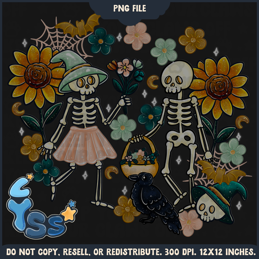 2025 - Lyss Doodles -  PNG Files - Enchanted Graveyard - 25LD011
