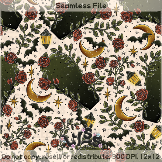 2025 - Lyss Doodles - Seamless Files - Hextober Day 1 - 25LD067