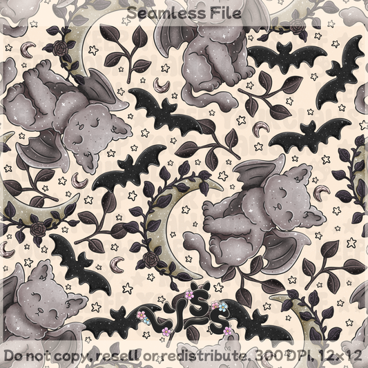 2025 - Lyss Doodles - Seamless Files - Hextober Day 2 - 25LD068