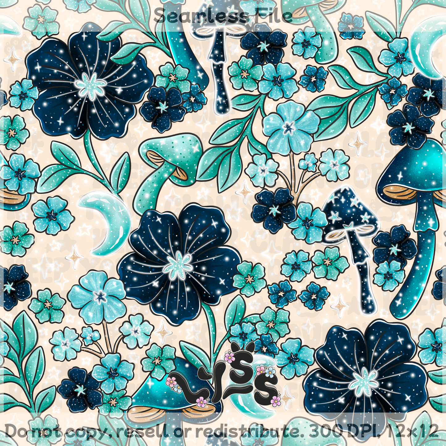 2025 - Lyss Doodles - Seamless Files - Hextober Day 28 - 25LD069