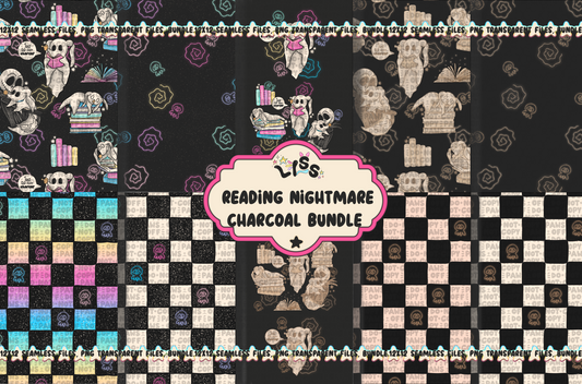 2024 - Lyss Doodles - Seamless - Mains - Reading Nightmare - 24LD017