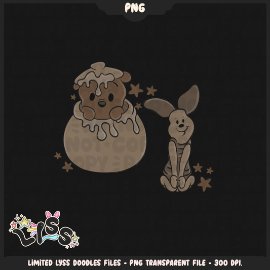 2024 - Lyss Doodles -  PNG Files - Beige Characters - 24LD014