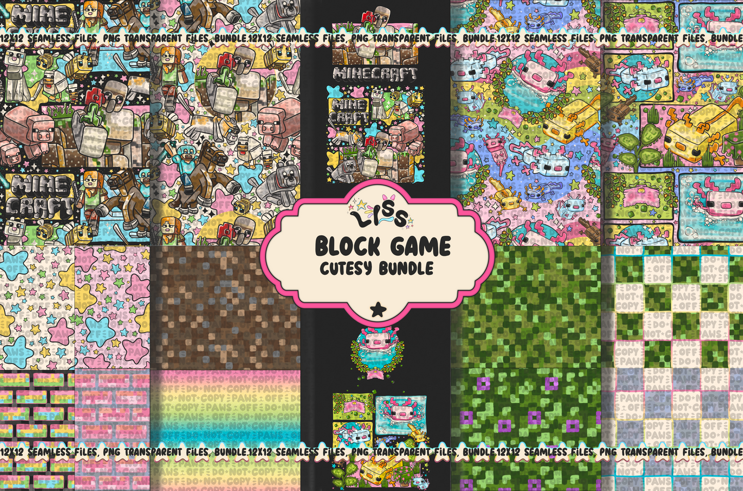 2023 - Lyss Doodles - BUNDLES - Block Game - Village & Cave - 23LD019