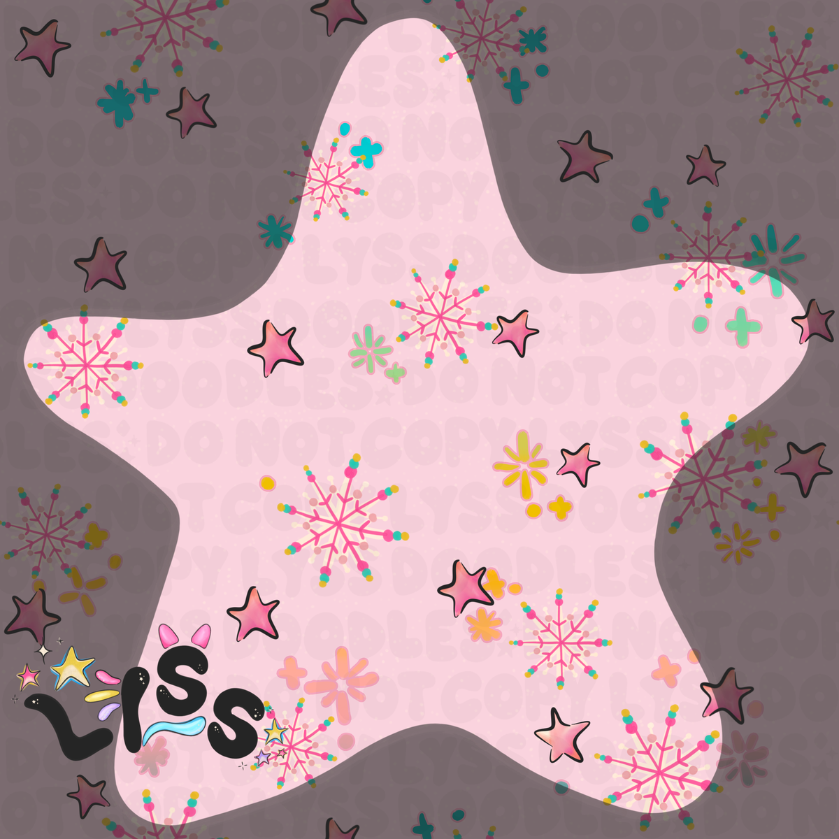 2023 - Lyss Doodles - Seamless - Coordinates - Winter Ocean - 23LD004
