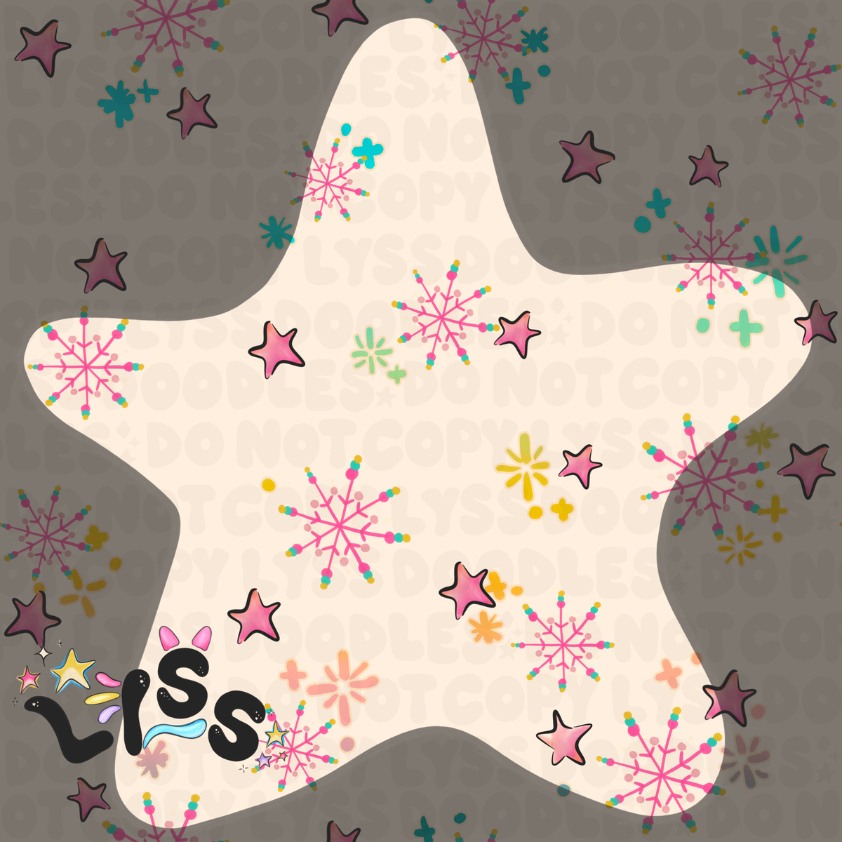 2023 - Lyss Doodles - Seamless - Coordinates - Winter Ocean - 23LD004