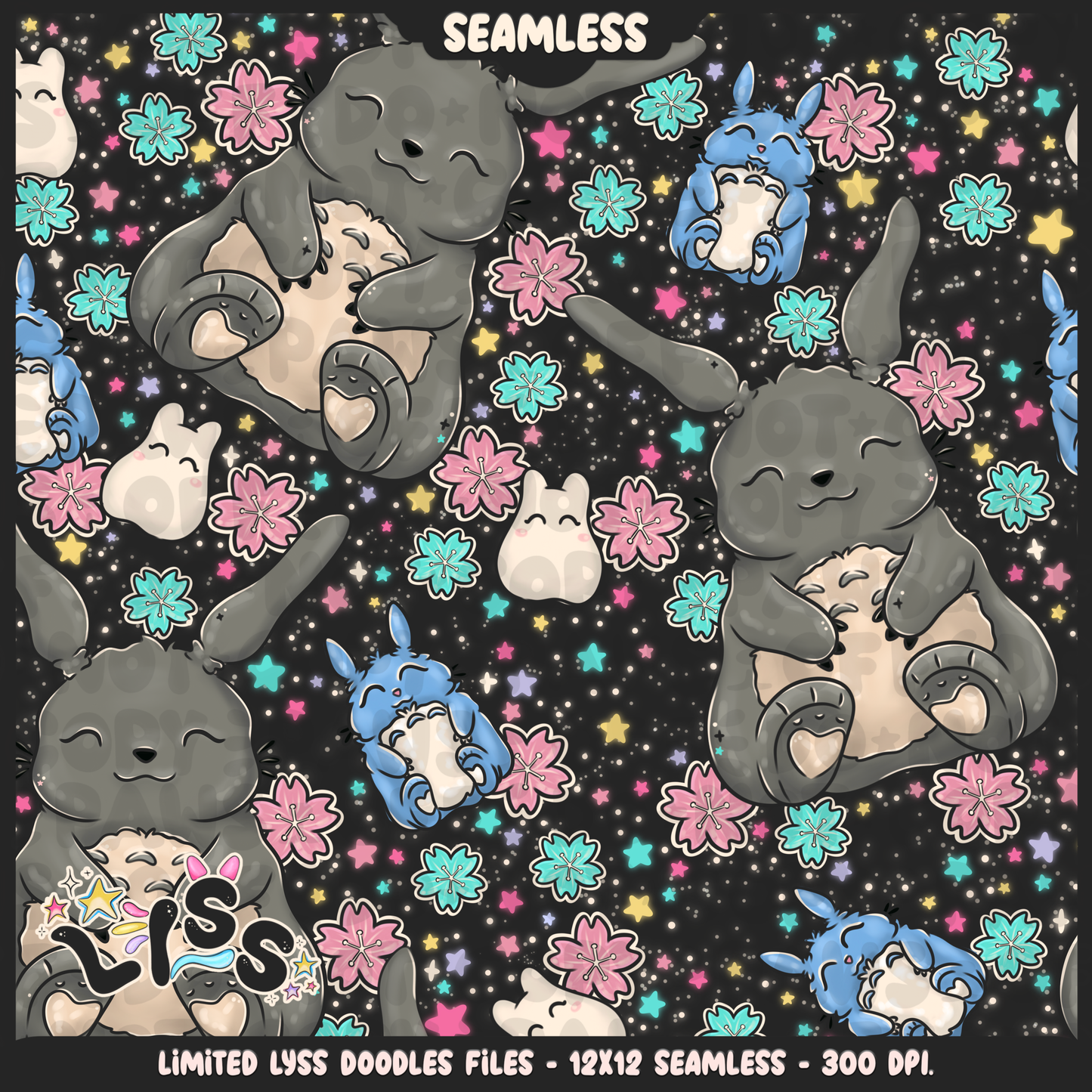 2023 - Lyss Doodles - Seamless - Mains - Winter Studio - 23LD009