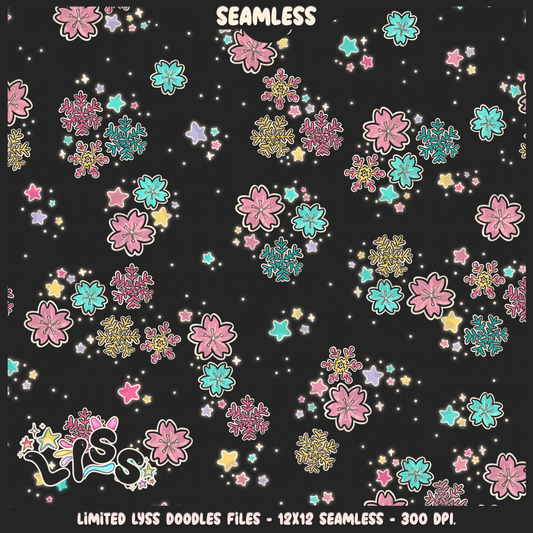 2023 - Lyss Doodles - Seamless - Coordinates - Winter Studio - 23LD009