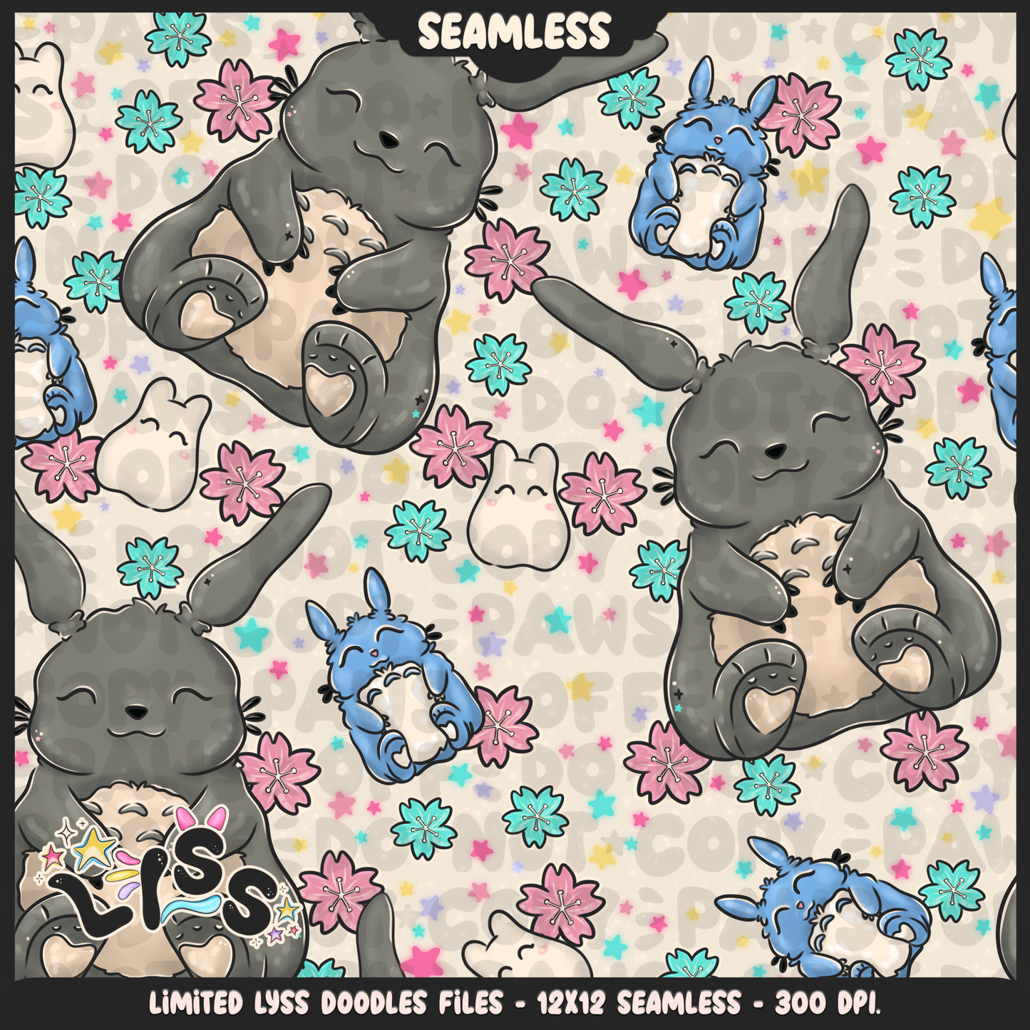 2023 - Lyss Doodles - Seamless - Mains - Winter Studio - 23LD009