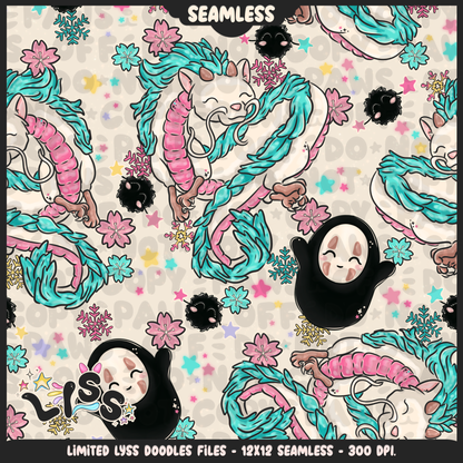 2023 - Lyss Doodles - Seamless - Mains - Winter Studio - 23LD009
