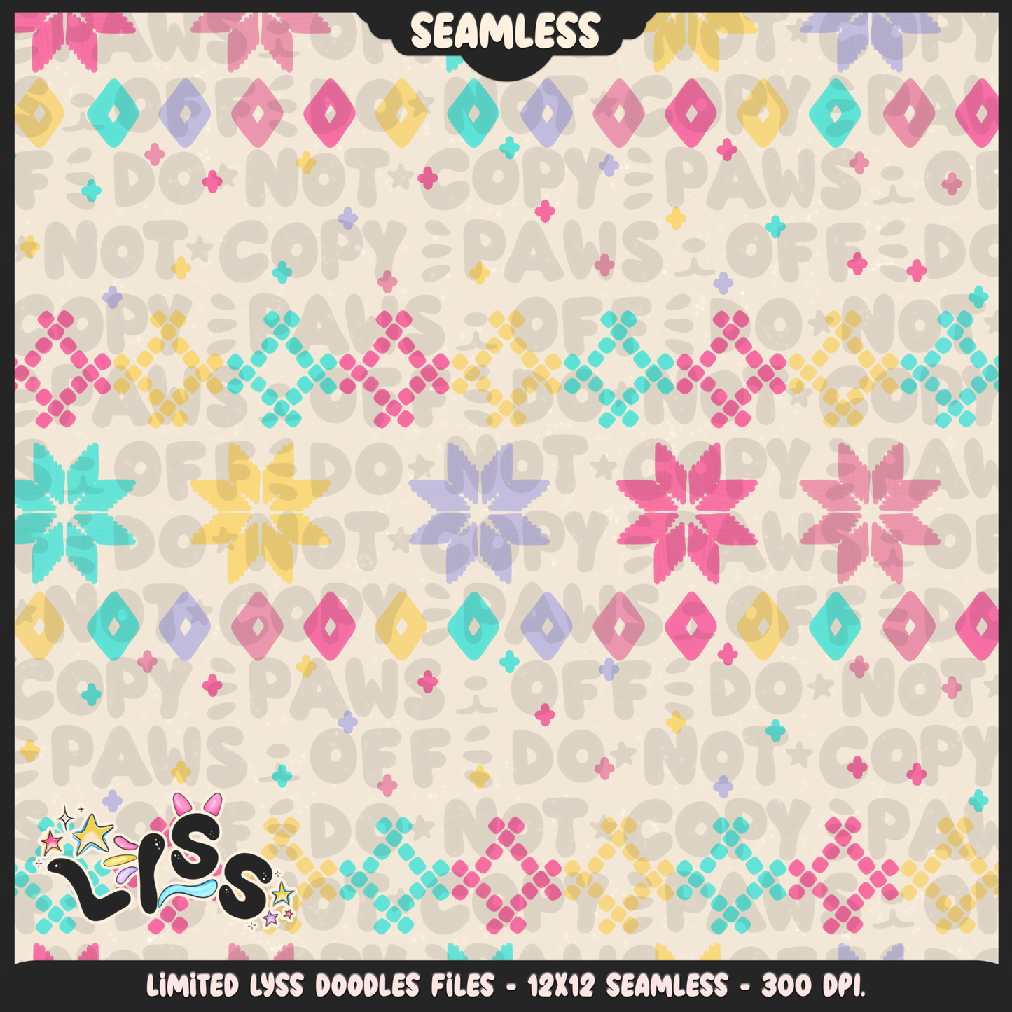 2023 - Lyss Doodles - Seamless - Coordinates - Winter Studio - 23LD009