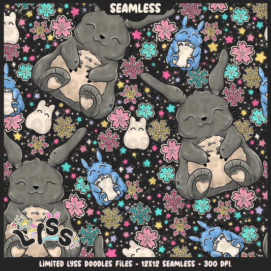2023 - Lyss Doodles - Seamless - Mains - Winter Studio - 23LD009