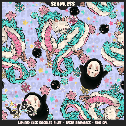 2023 - Lyss Doodles - Seamless - Mains - Winter Studio - 23LD009