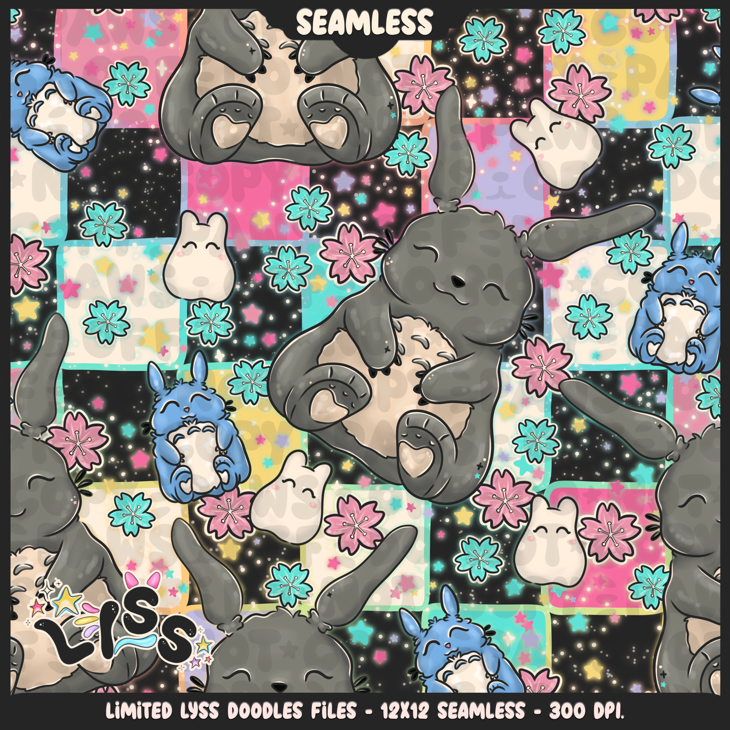 2023 - Lyss Doodles - Seamless - Mains - Winter Studio - 23LD009