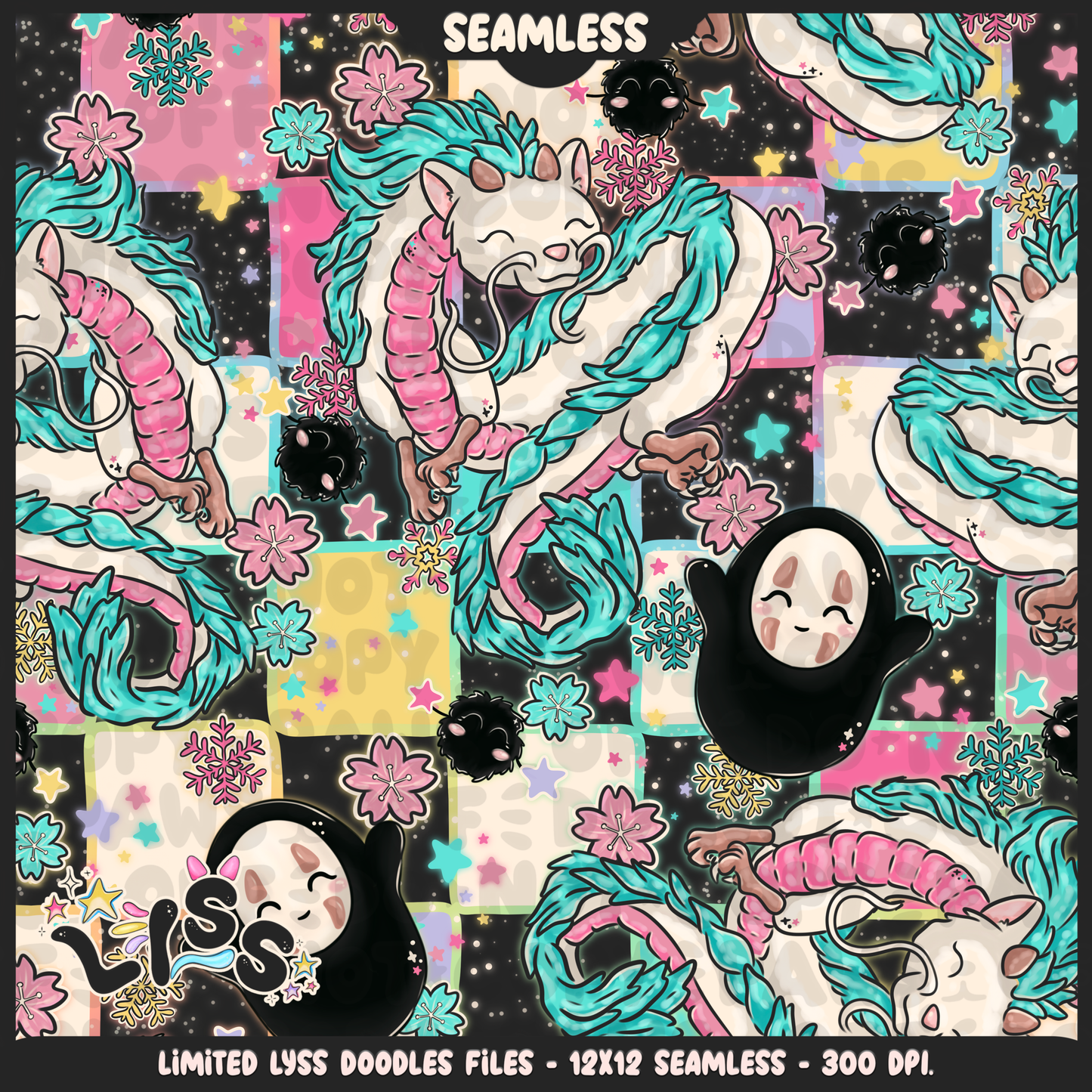 2023 - Lyss Doodles - Seamless - Mains - Winter Studio - 23LD009