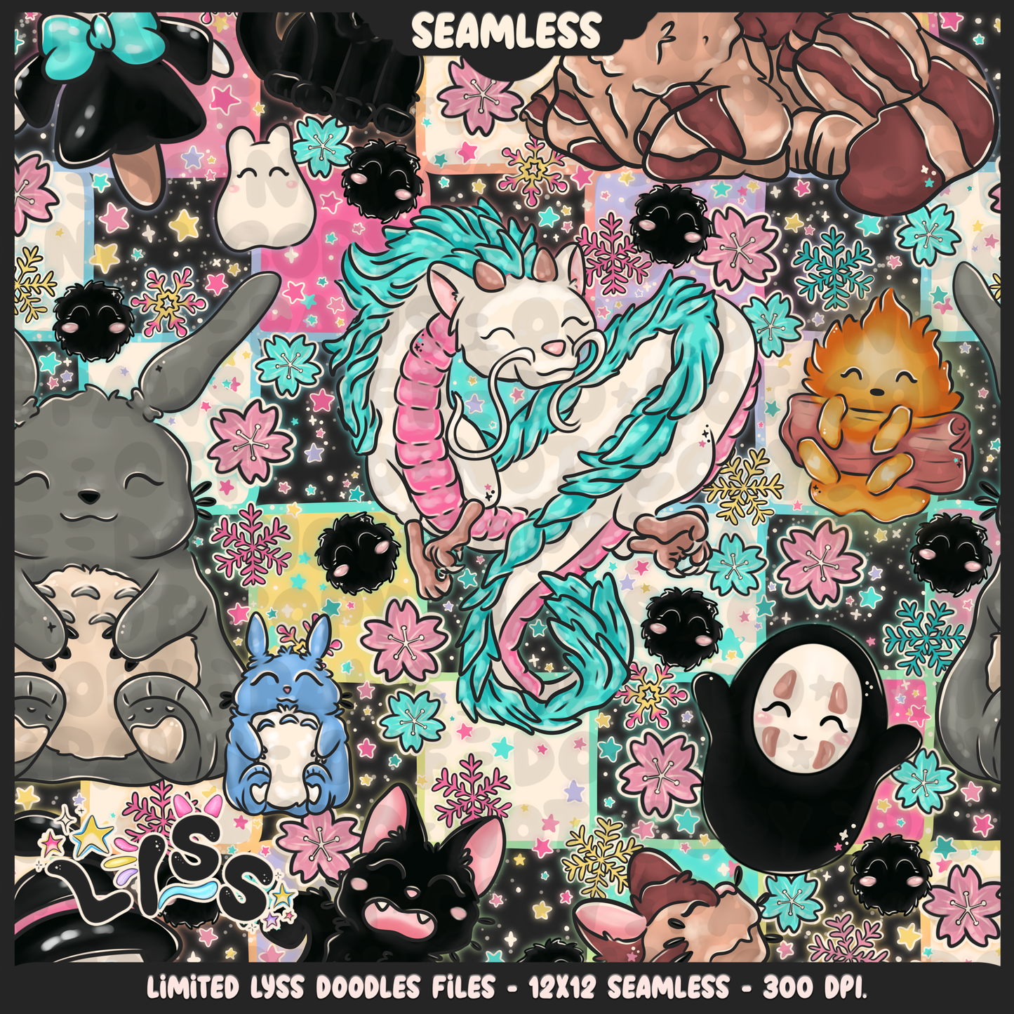 2023 - Lyss Doodles - Seamless - Mains - Winter Studio - 23LD009