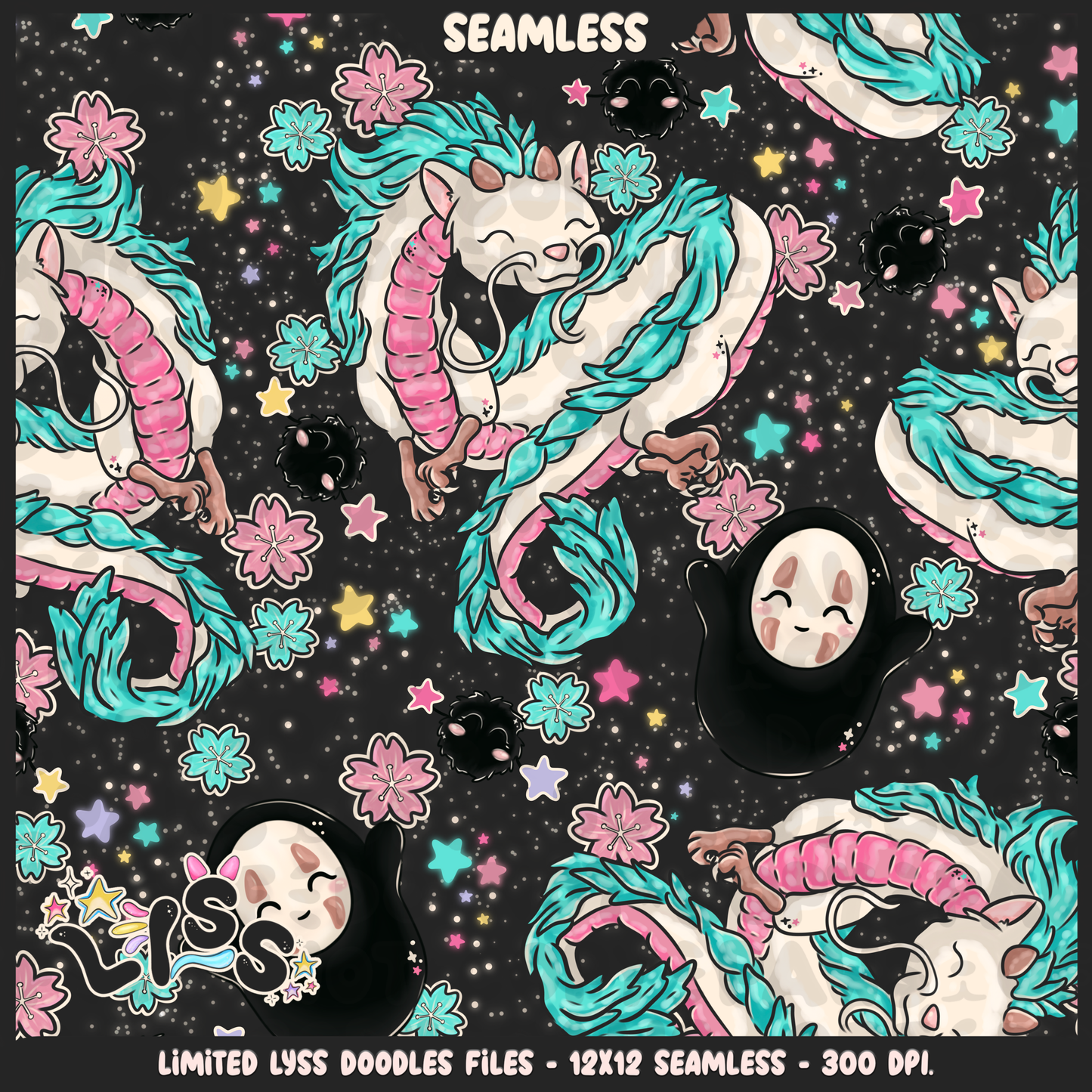 2023 - Lyss Doodles - Seamless - Mains - Winter Studio - 23LD009