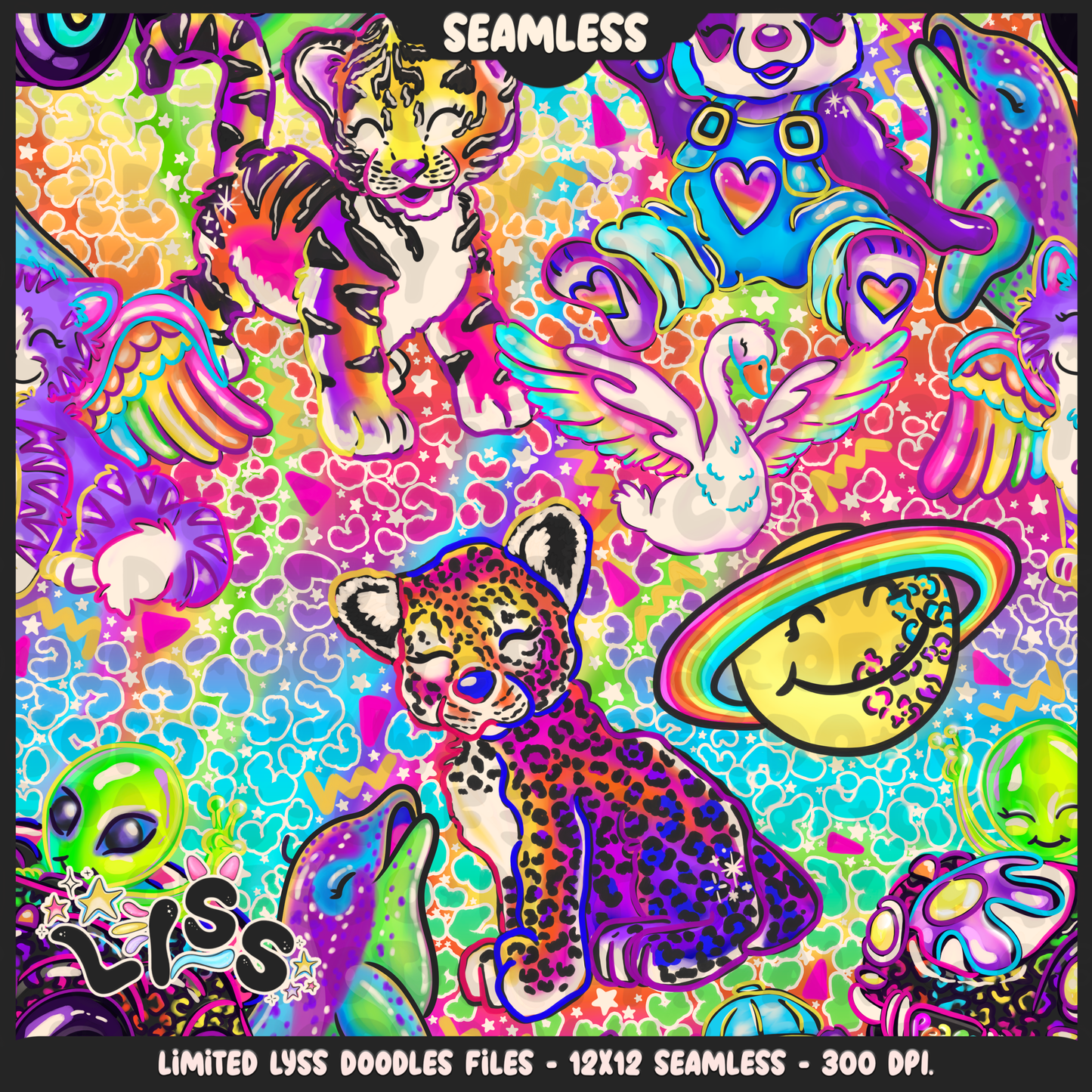 2023 - Lyss Doodles - Seamless - Mains - Inspired LF - 23LD010