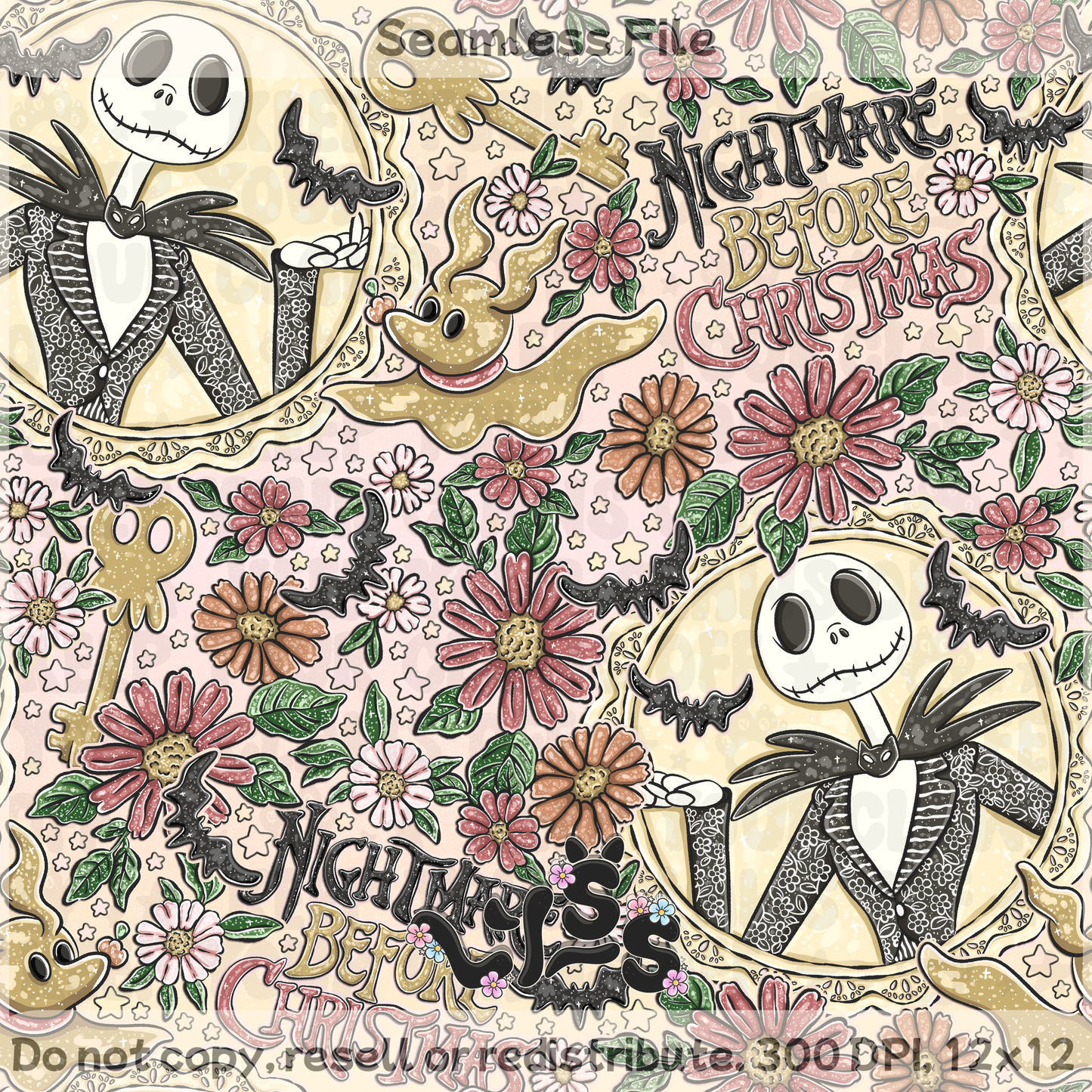 2026 - Lyss Doodles - Seamless - Mystery Files #1 - 26LD007