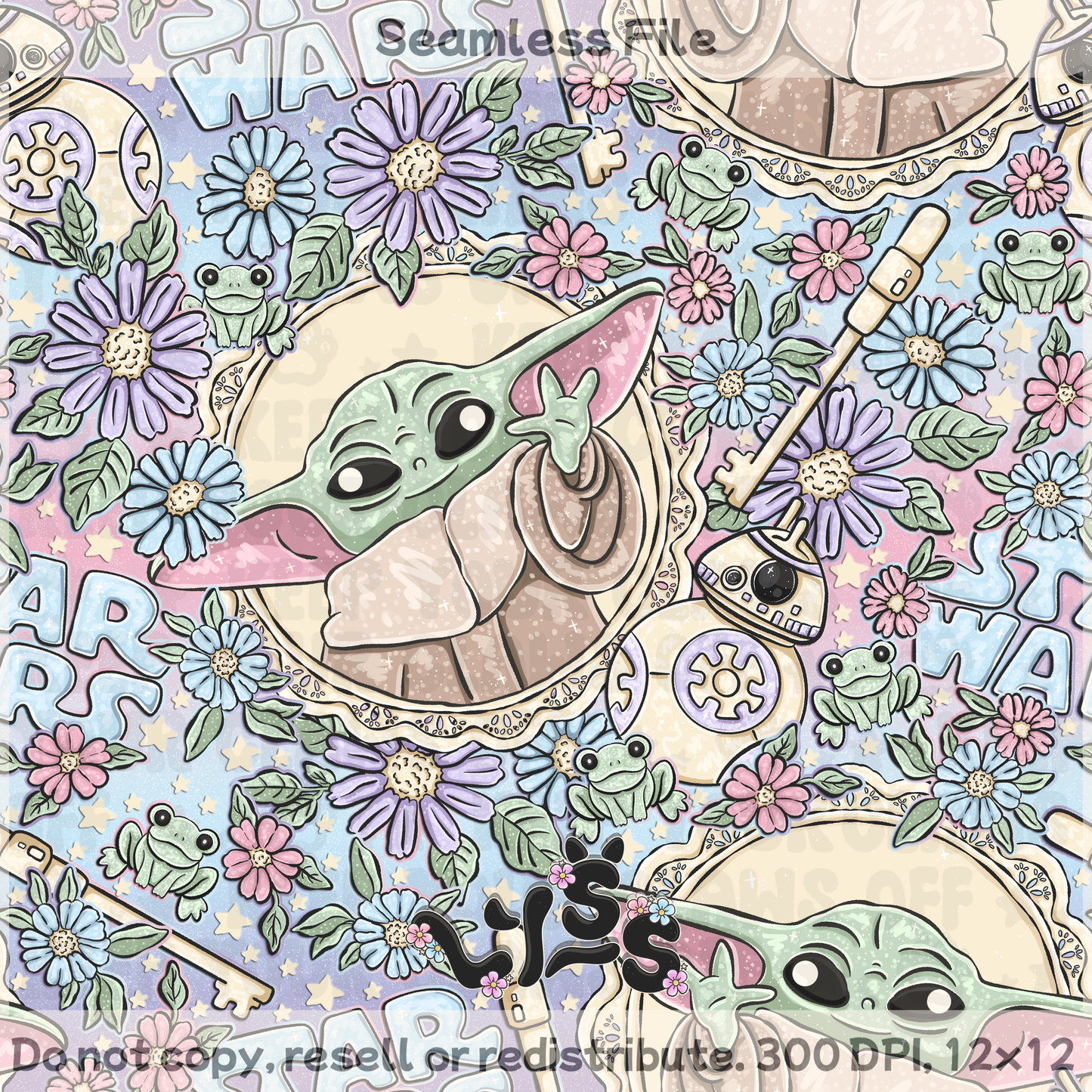 2026 - Lyss Doodles - Seamless - Mystery Files #2 - 26LD008