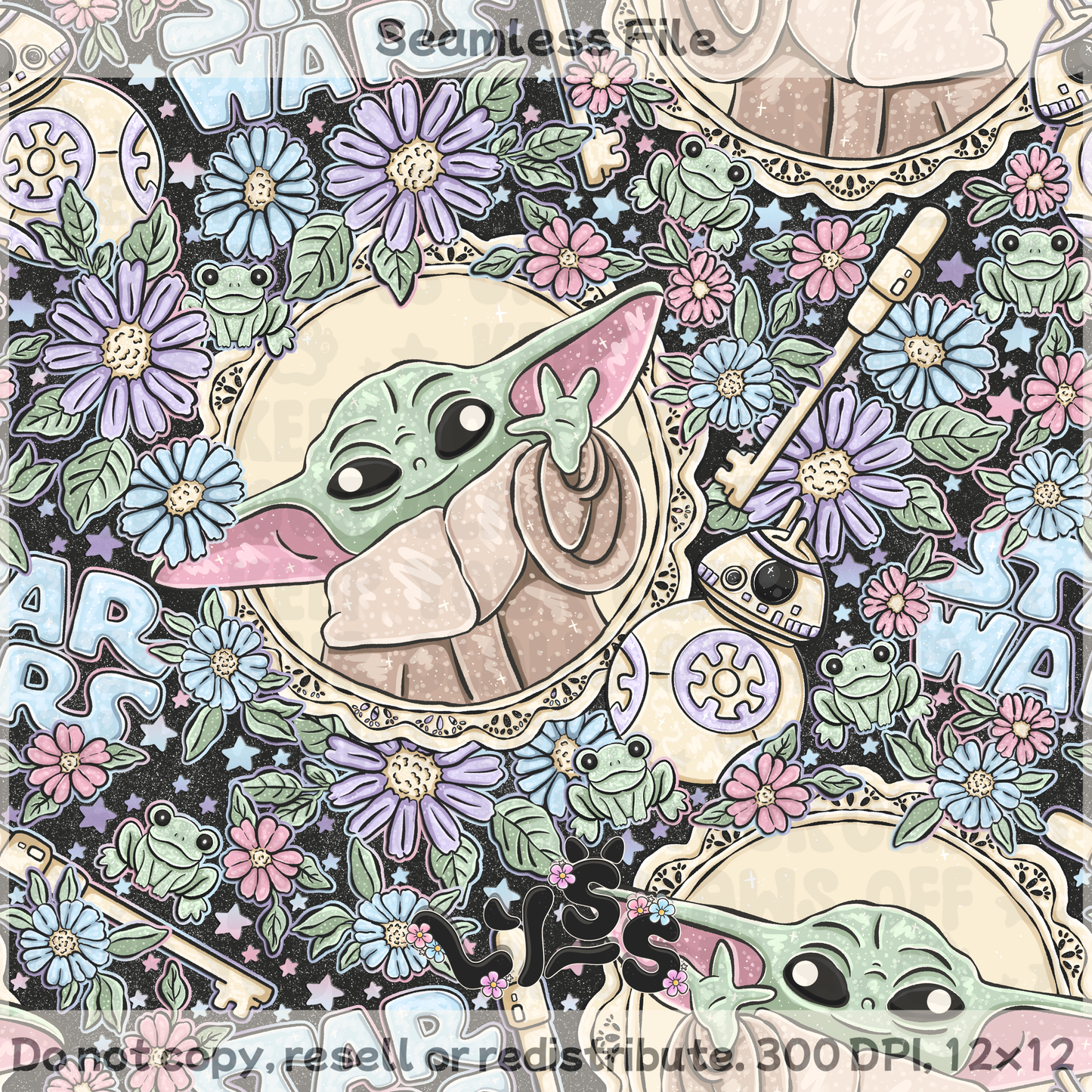 2026 - Lyss Doodles - Seamless - Mystery Files #2 - 26LD008