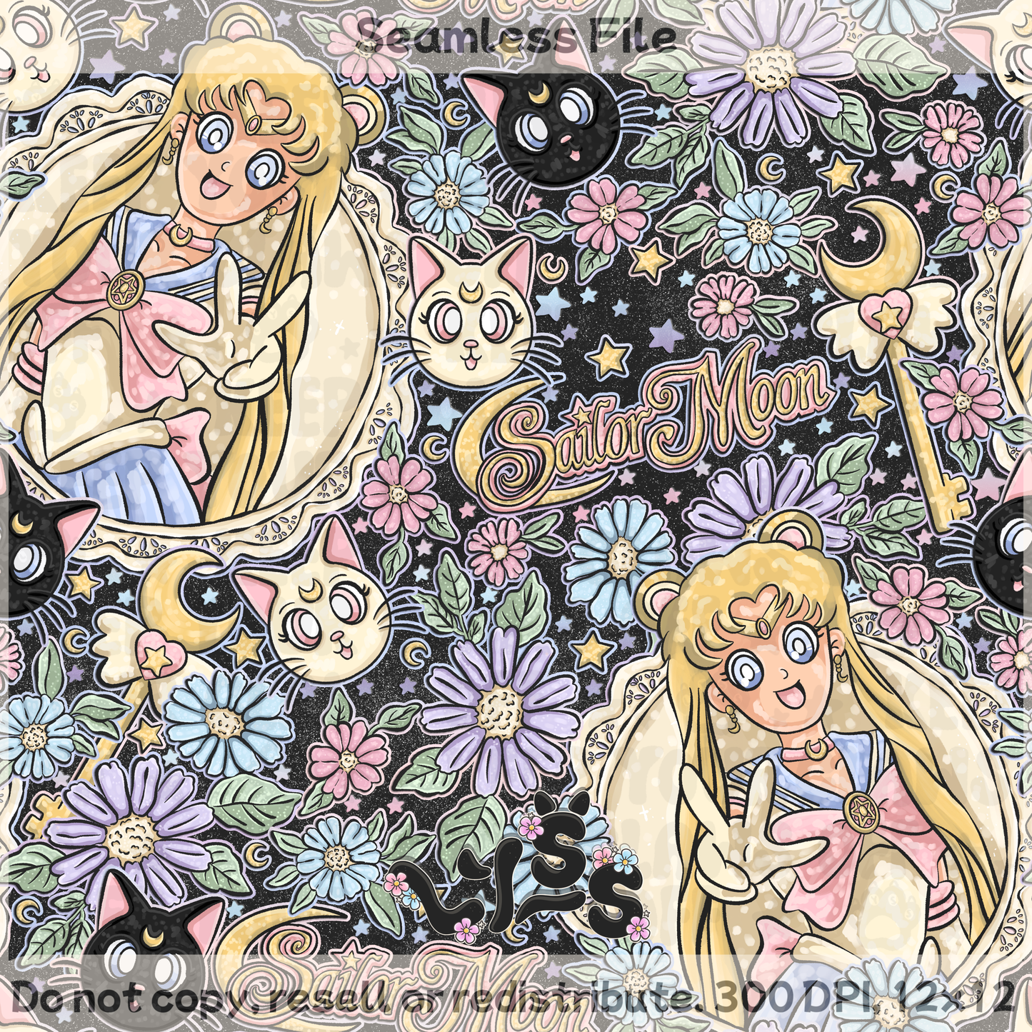 2026 - Lyss Doodles - Seamless - Mystery Files #3 - 26LD009
