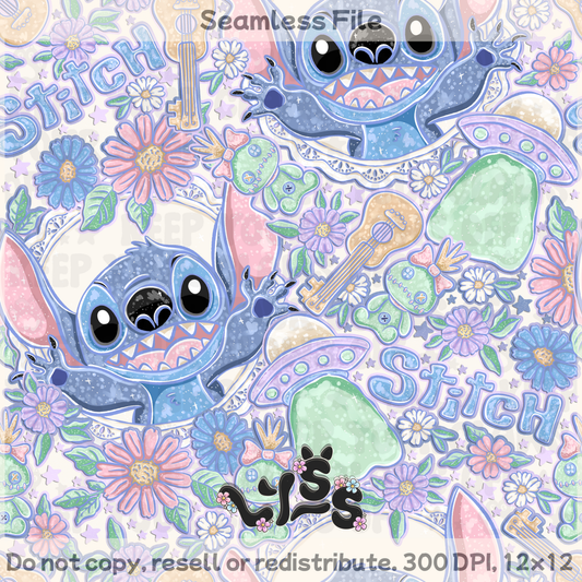 2026 - Lyss Doodles - Seamless - Mystery Files #6 - 26LD012
