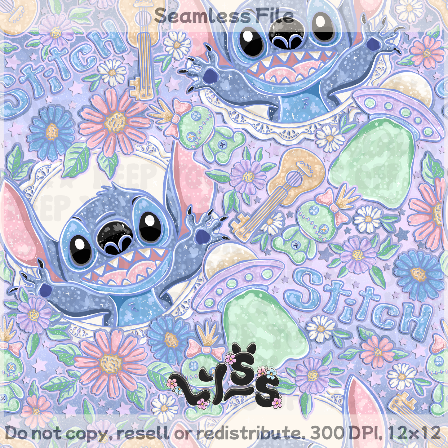 2026 - Lyss Doodles - Seamless - Mystery Files #6 - 26LD012
