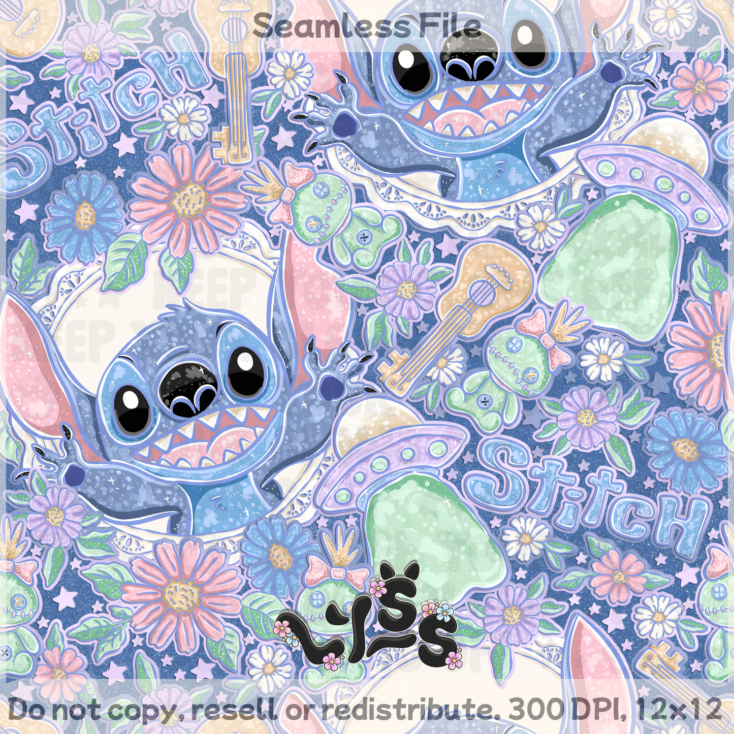 2026 - Lyss Doodles - Seamless - Mystery Files #6 - 26LD012