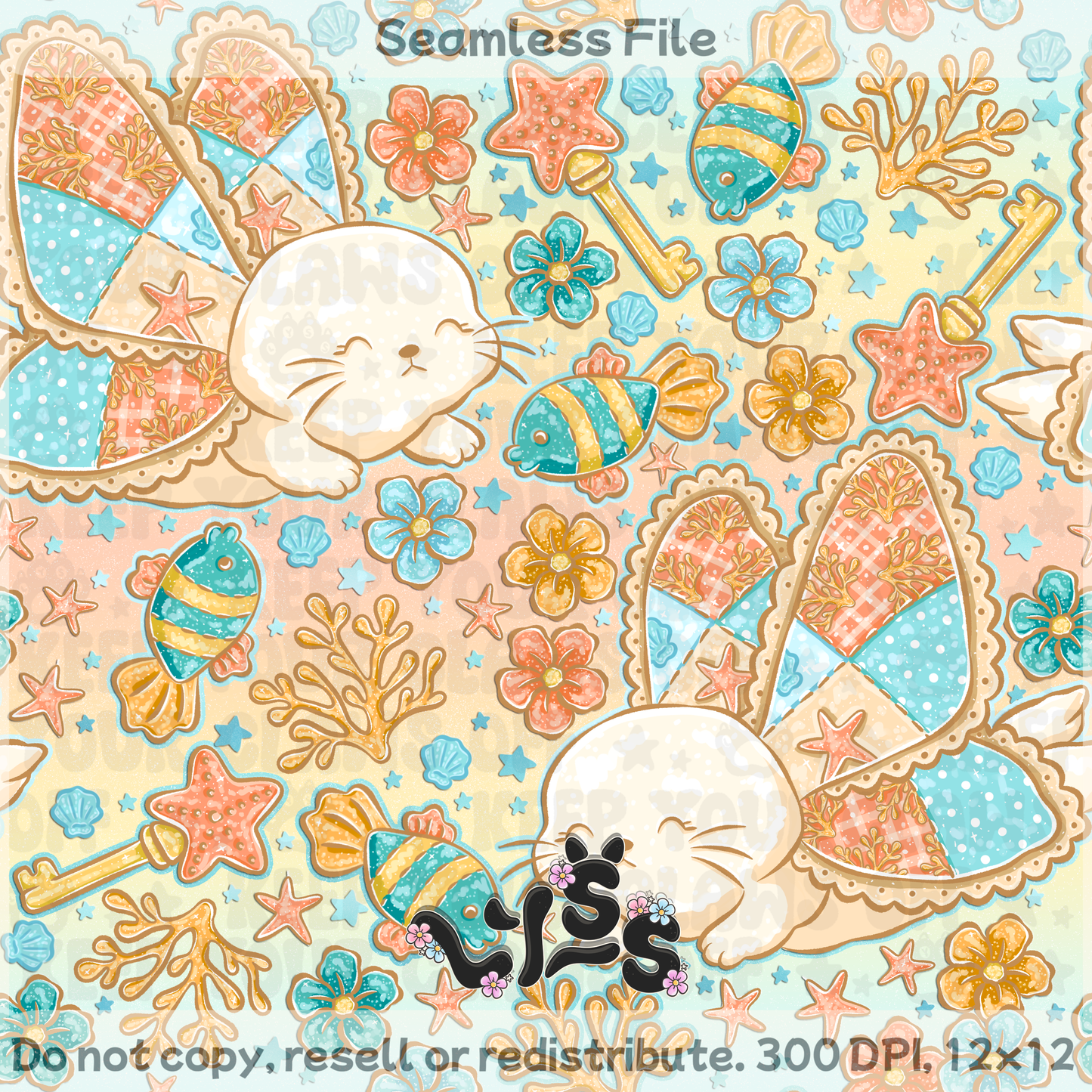 2026 - Lyss Doodles - Seamless - Mystery Files #1 - 26LD013