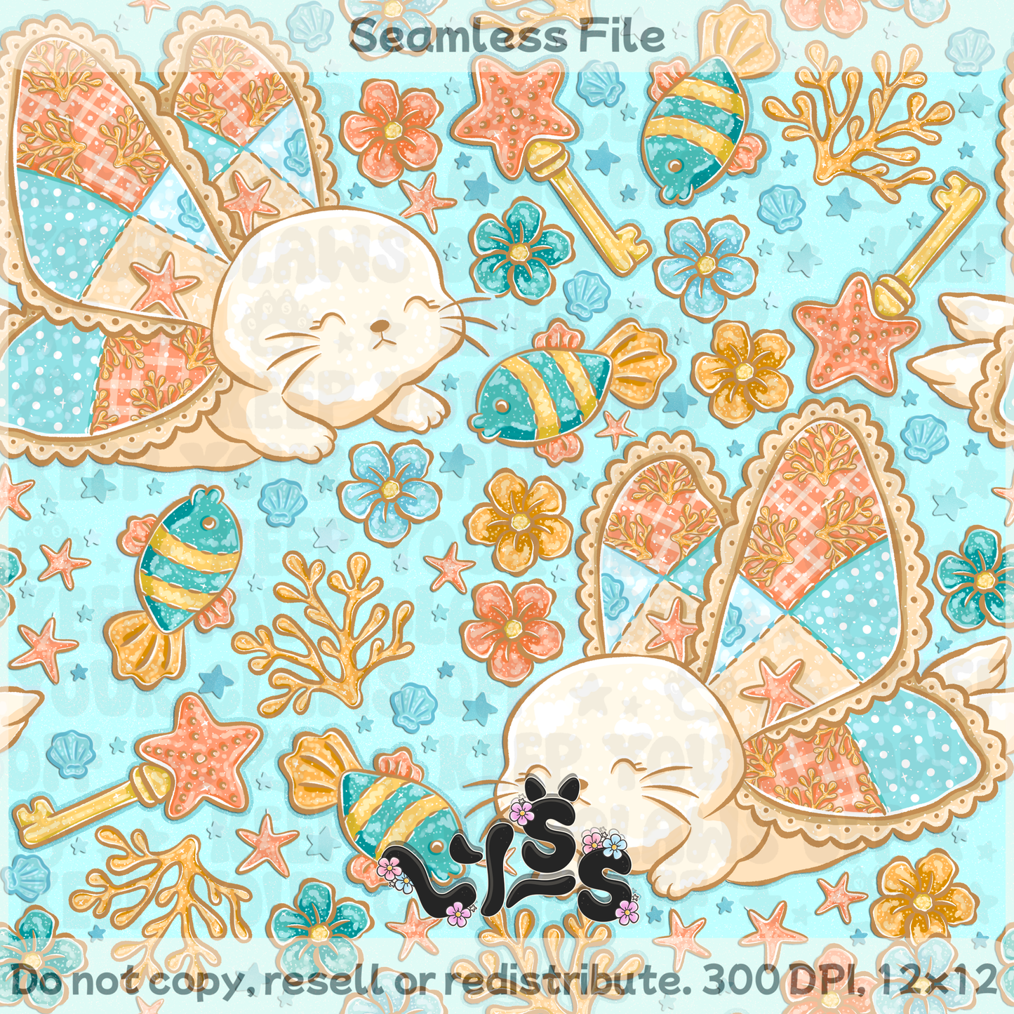 2026 - Lyss Doodles - Seamless - Mystery Files #1 - 26LD013