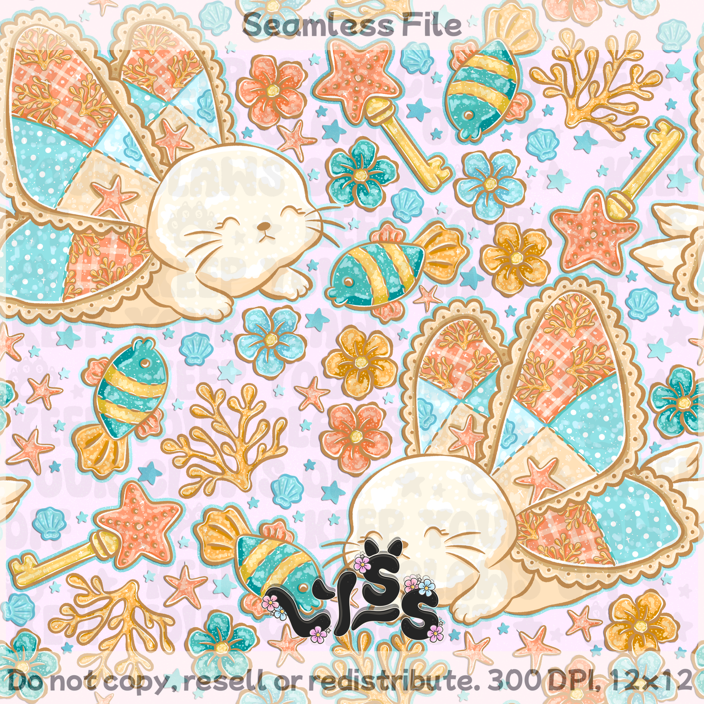 2026 - Lyss Doodles - Seamless - Mystery Files #1 - 26LD013