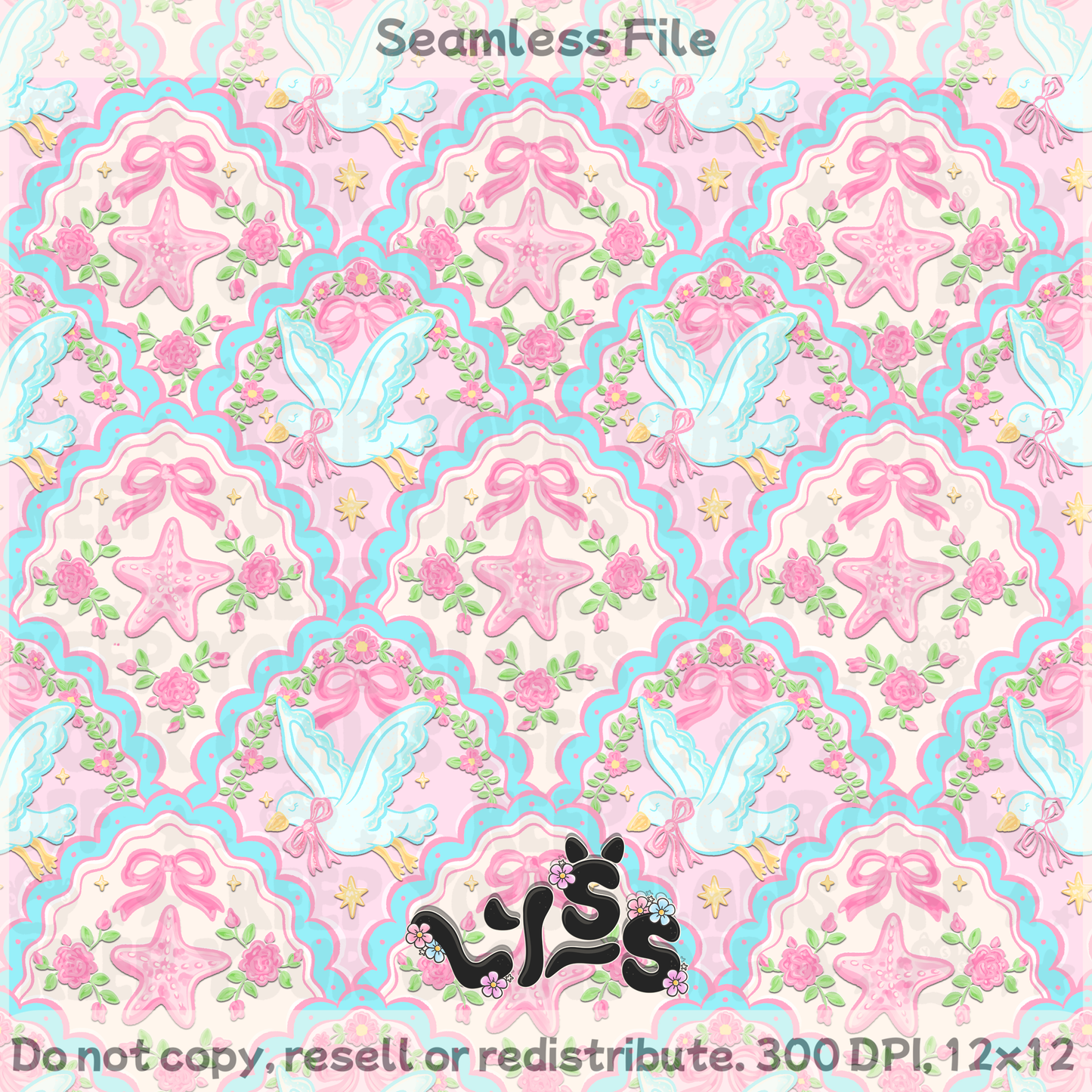 2026 - Lyss Doodles - Seamless - Mystery Files #4 - 26LD014