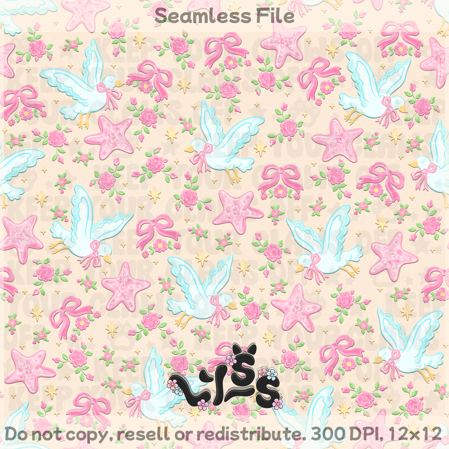 2026 - Lyss Doodles - Seamless - Mystery Files #4 - 26LD014