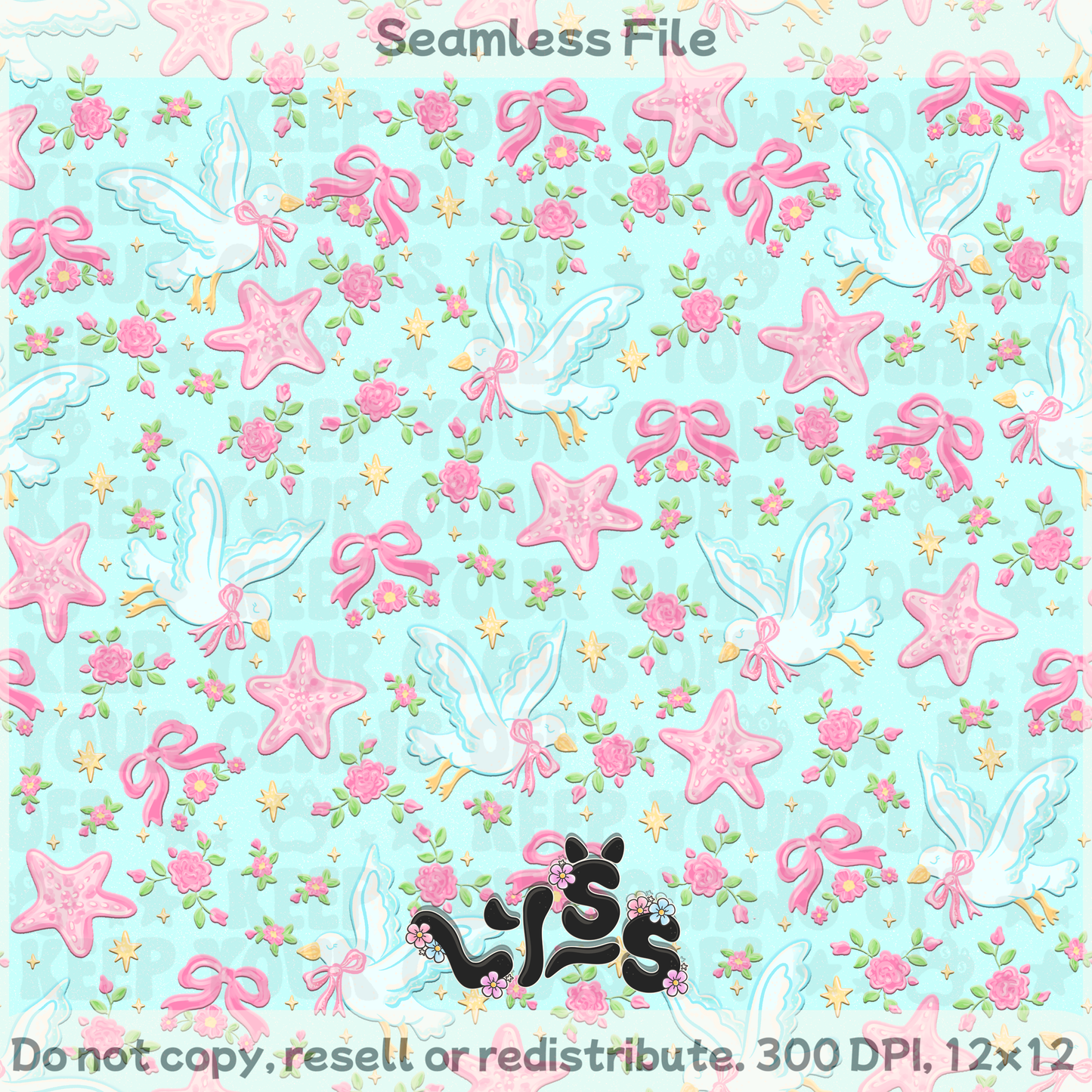 2026 - Lyss Doodles - Seamless - Mystery Files #4 - 26LD014