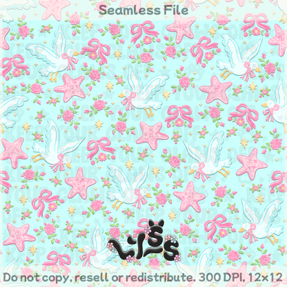 2026 - Lyss Doodles - Seamless - Mystery Files #4 - 26LD014